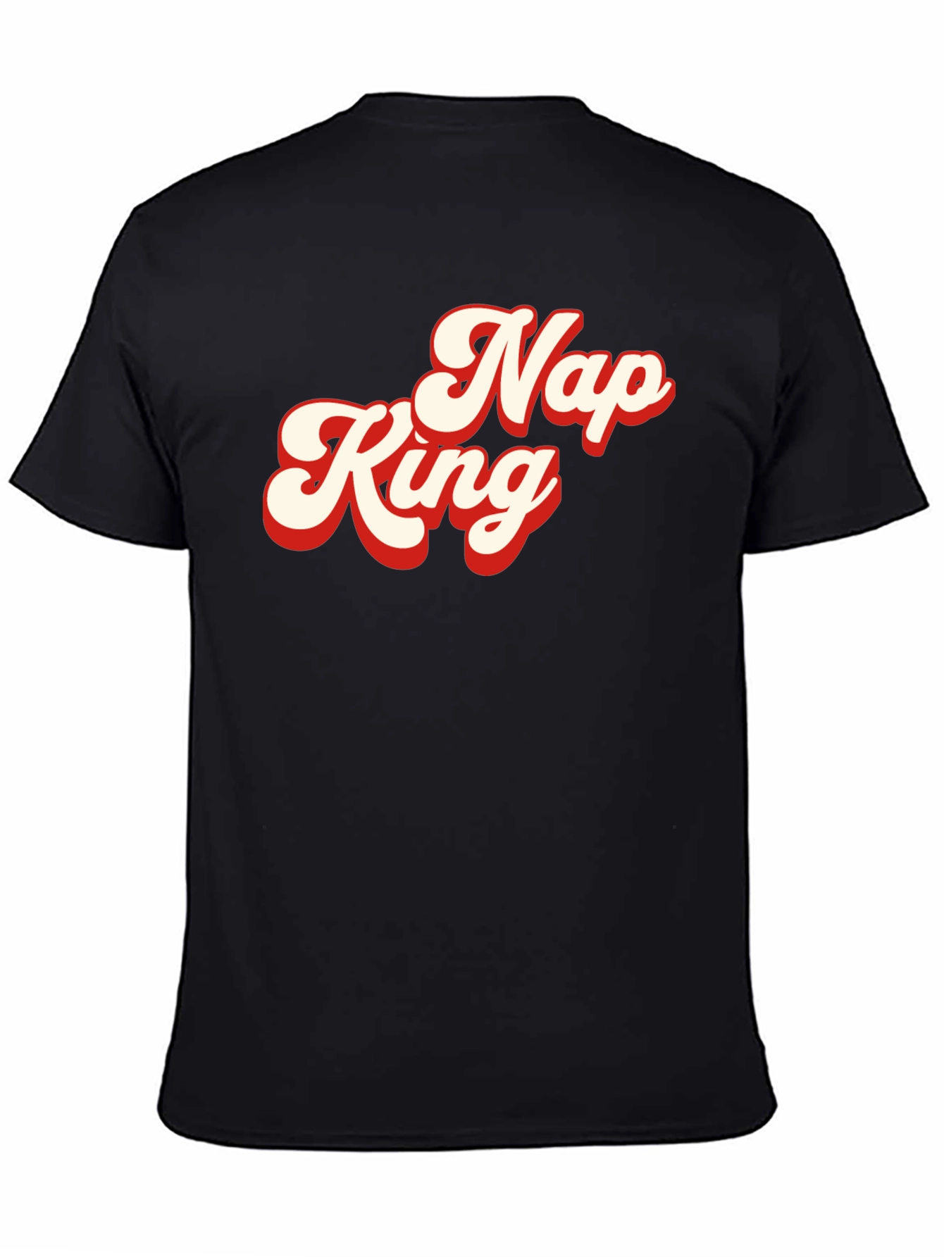 Nap King Graphic Tee - Retro Style Soft Cotton Shirt