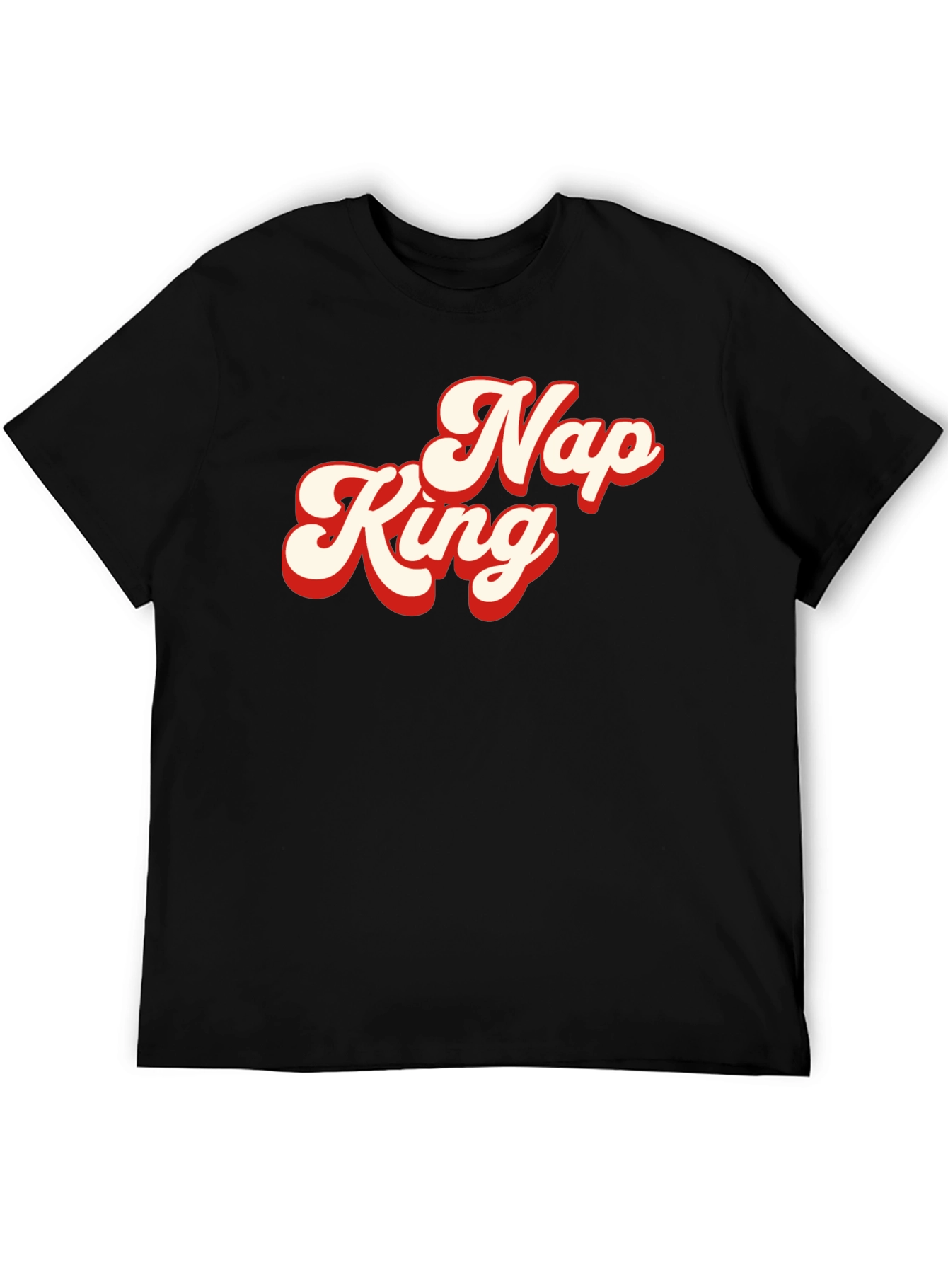 Nap King Graphic Tee - Retro Style Soft Cotton Shirt
