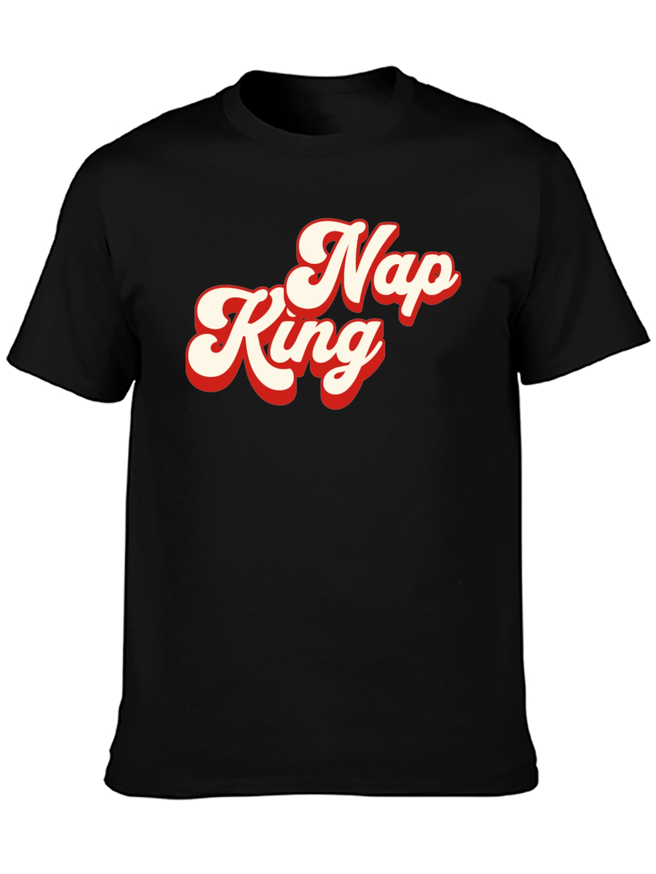 Nap King Graphic Tee - Retro Style Soft Cotton Shirt