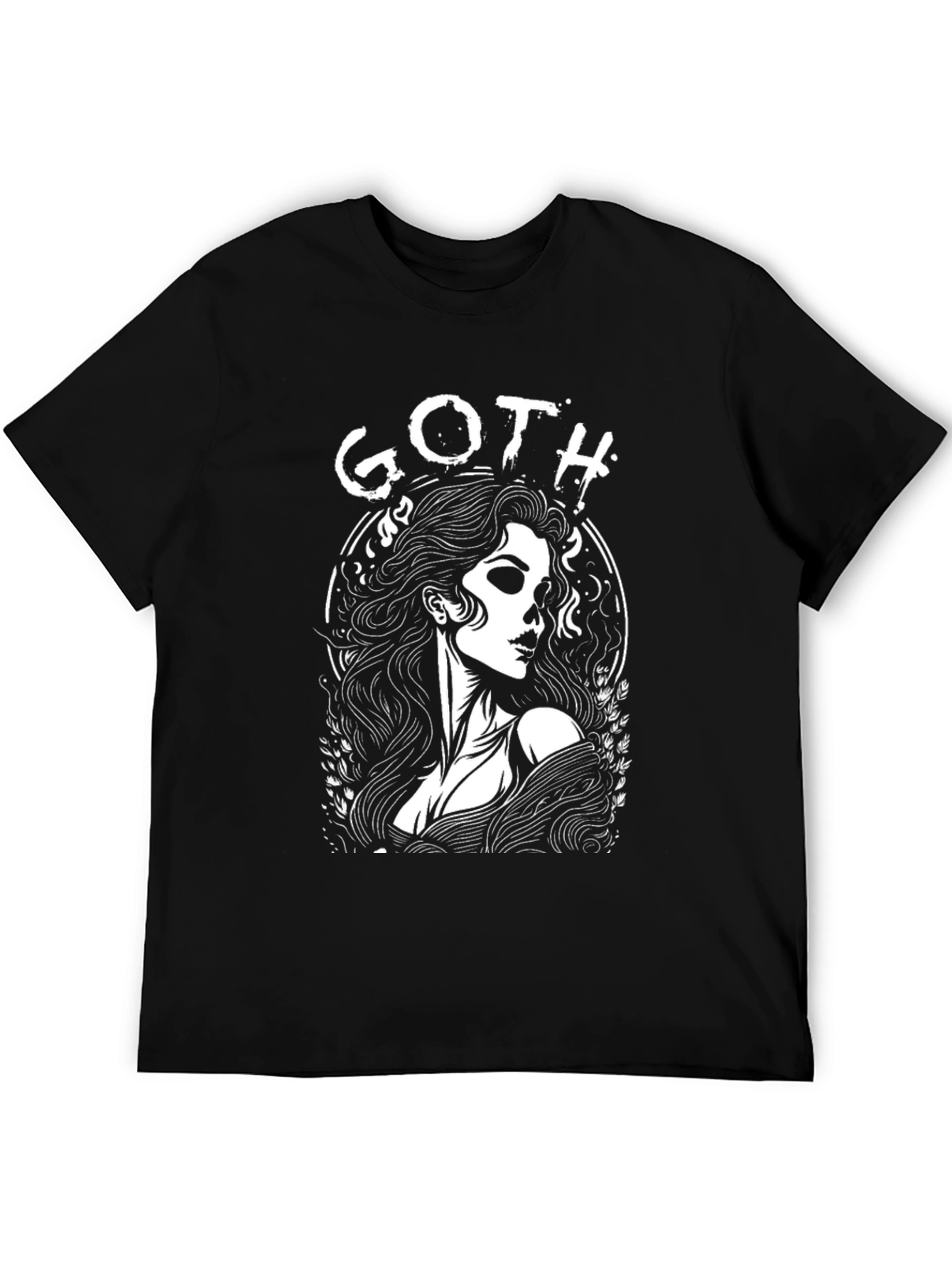 Gothic Woman Graphic Tee - Black Unisex Shirt