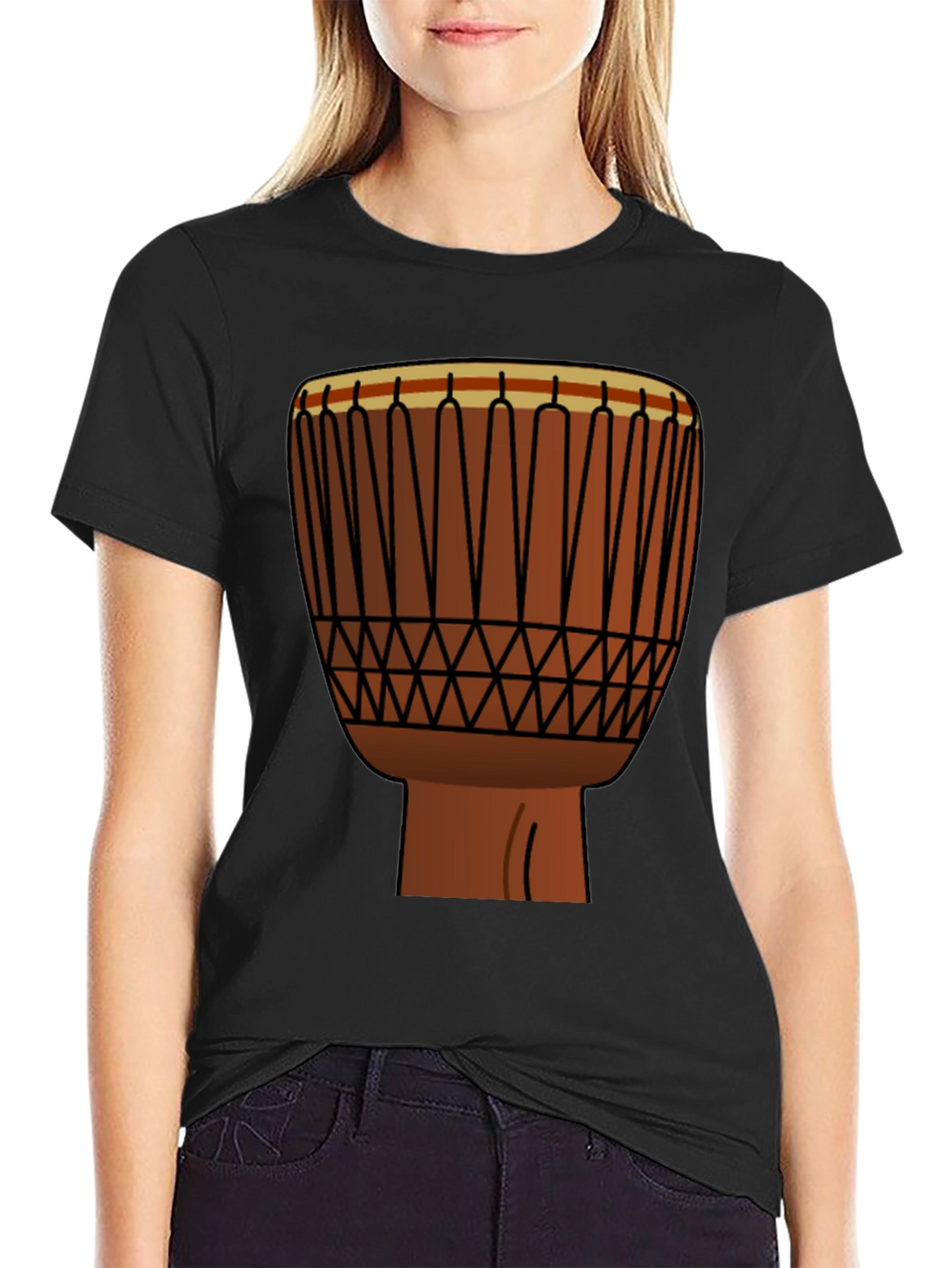 Djembe Drum Graphic Tee - Music Lover Shirt