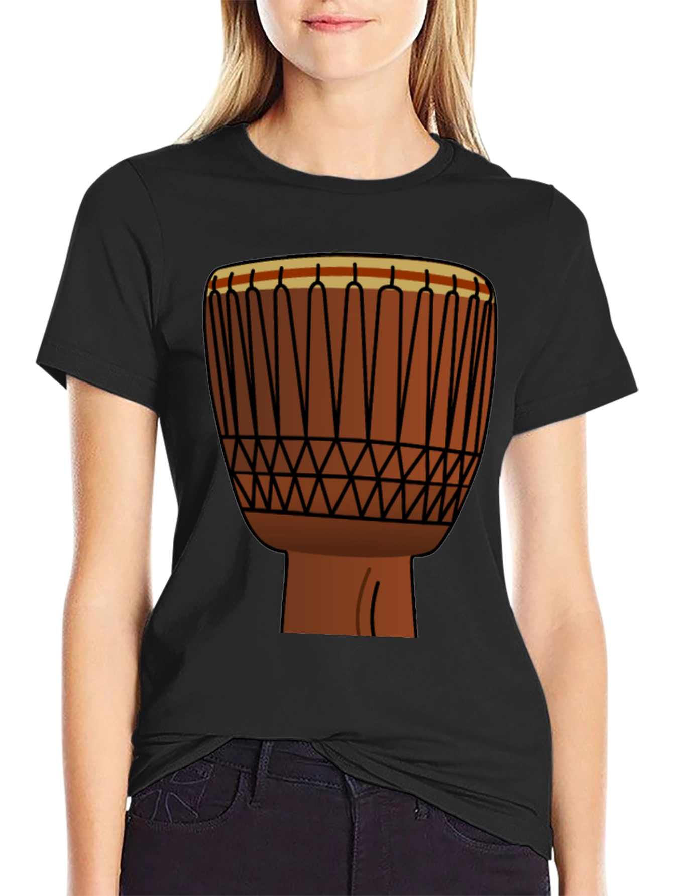 Djembe Drum Graphic Tee - Music Lover Shirt