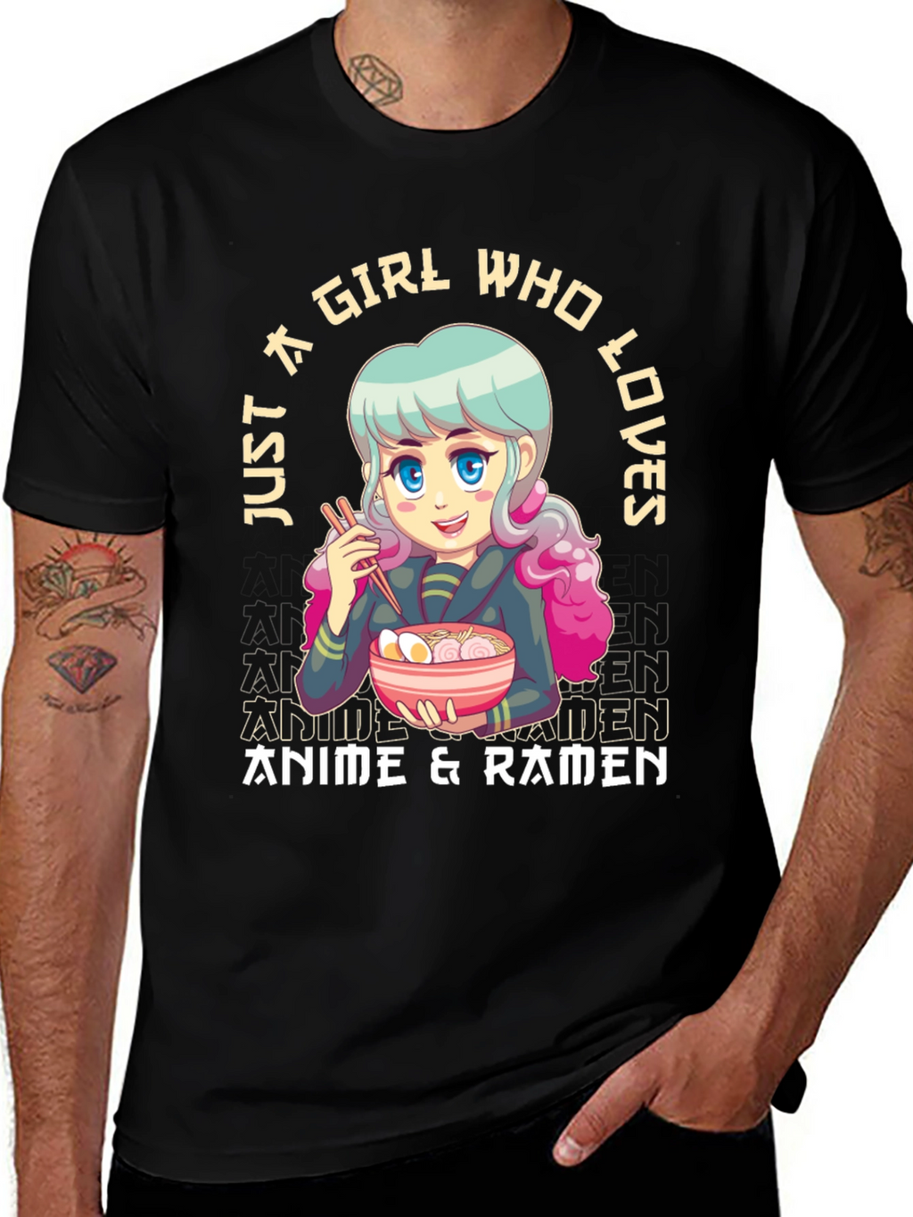 Anime & Ramen Girl T-Shirt