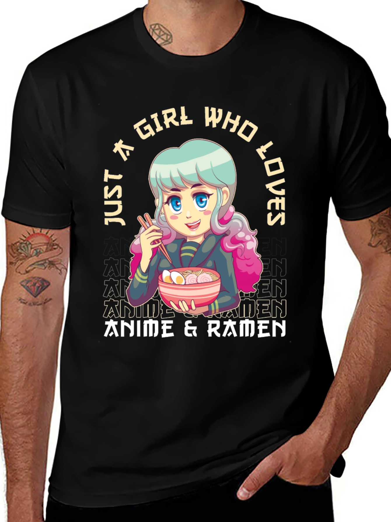 Anime & Ramen Girl T-Shirt