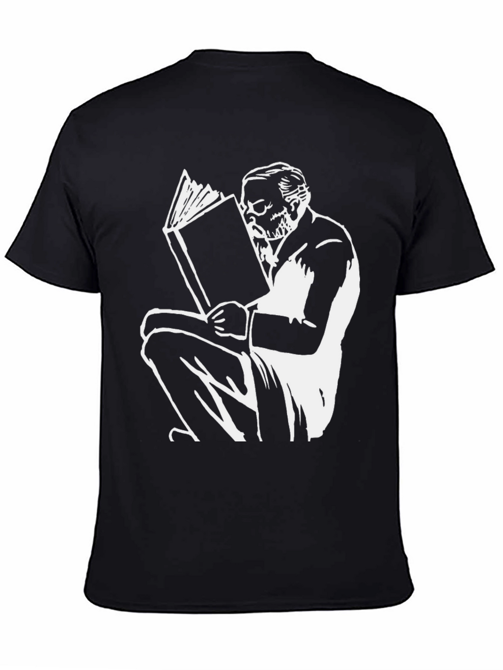 Intellectual T-Shirt: Man Reading Book Graphic Tee