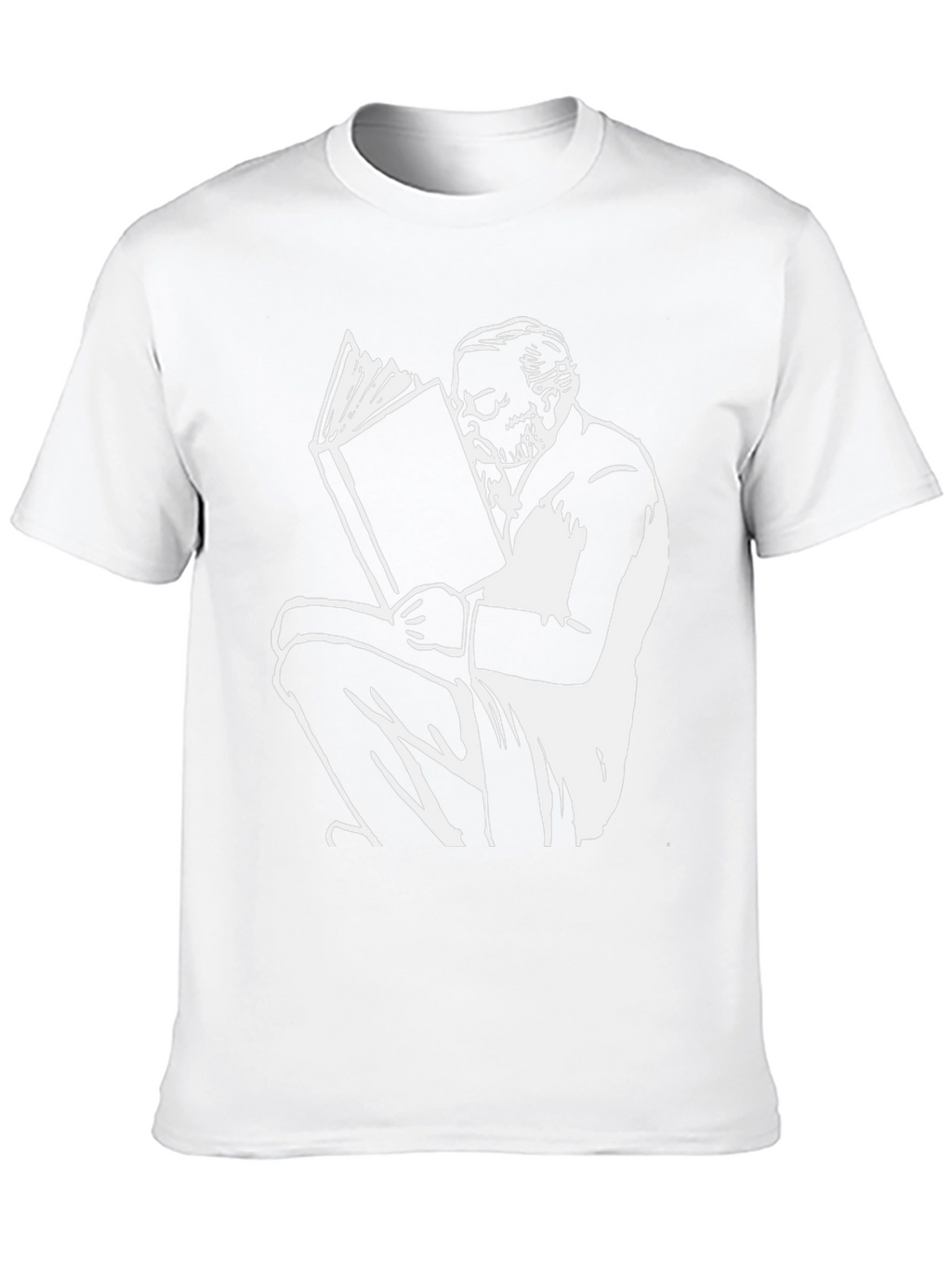 Intellectual T-Shirt: Man Reading Book Graphic Tee