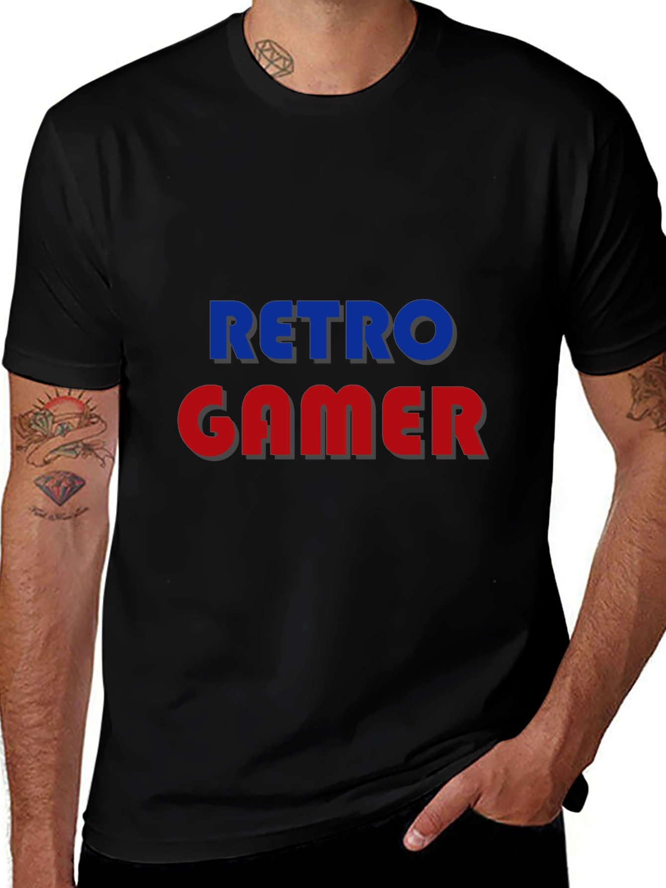 Retro Gamer T-Shirt - Black