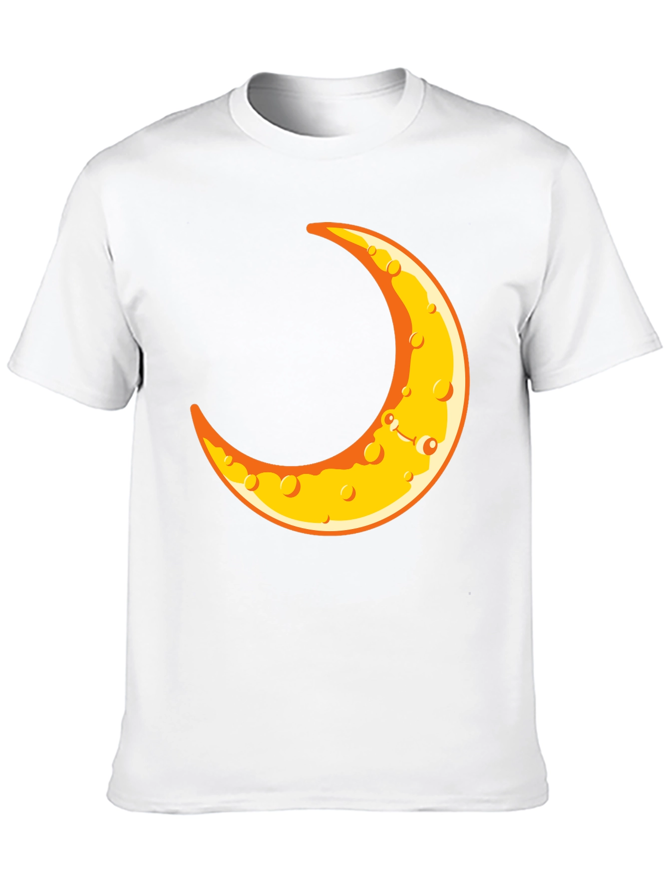 Crescent Moon Graphic T-Shirt - Black
