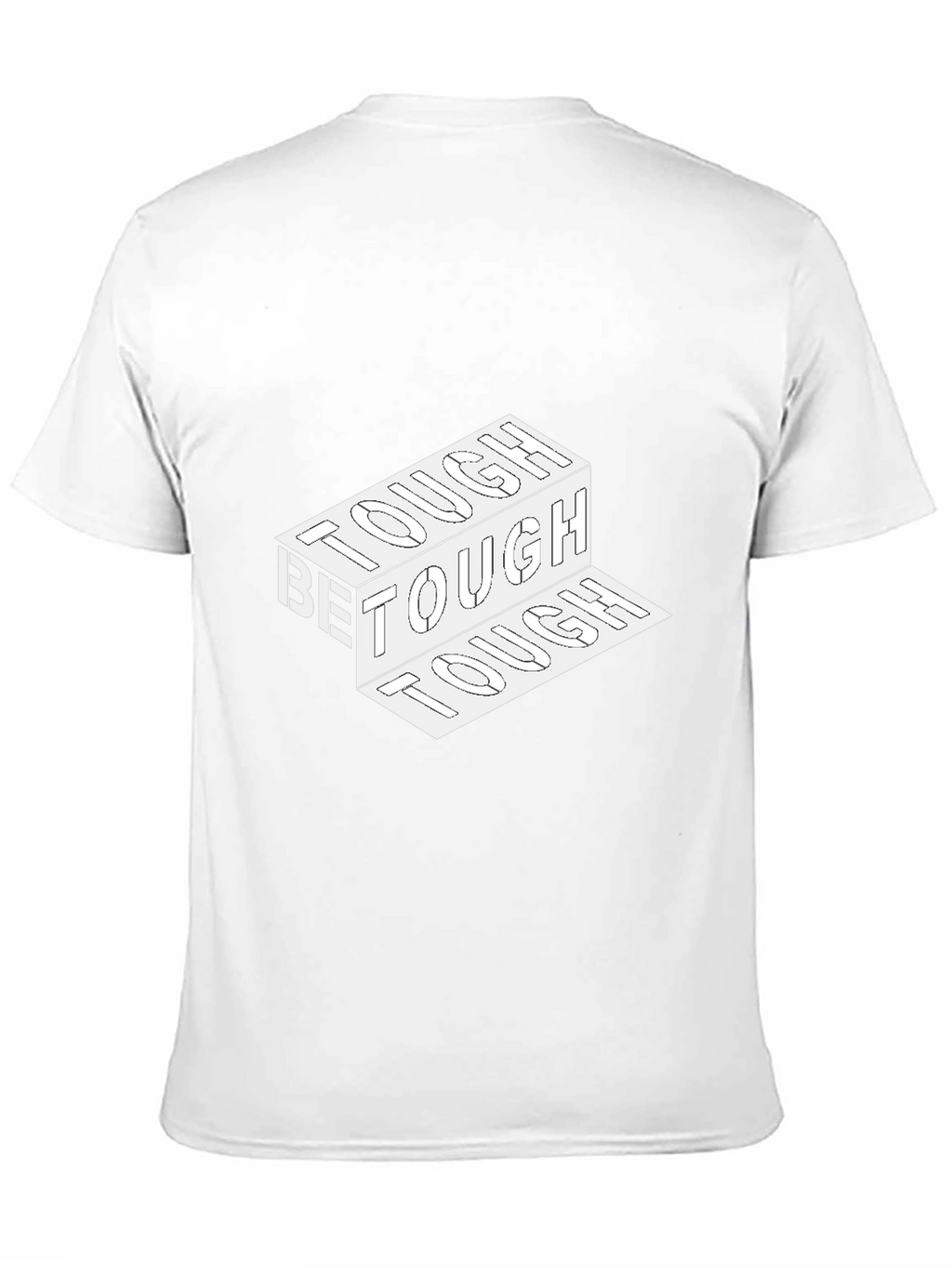 Be Tough Graphic Print Black T-Shirt