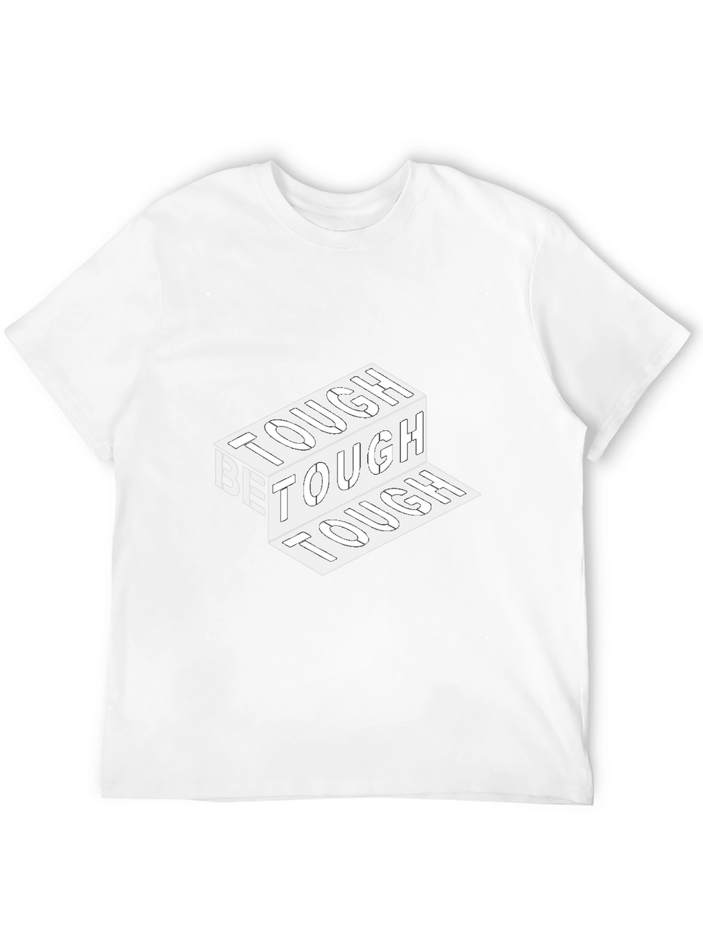 Be Tough Graphic Print Black T-Shirt