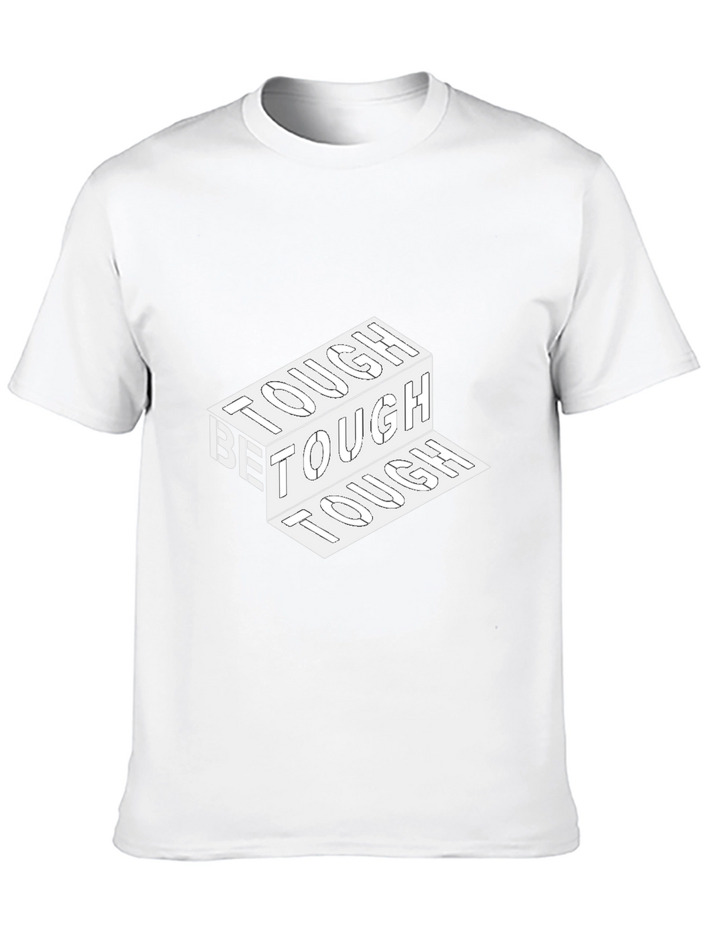 Be Tough Graphic Print Black T-Shirt