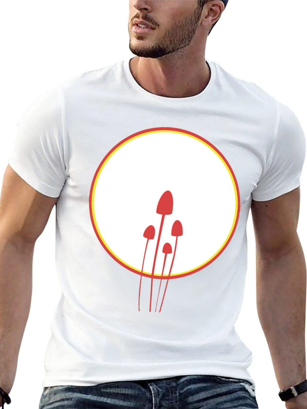 Mushroom Graphic T-Shirt - Modern Minimalist Design