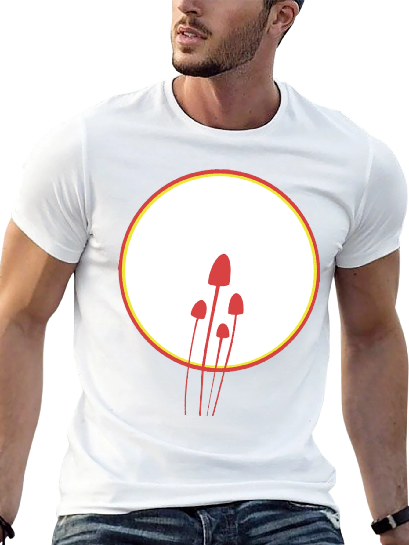 Mushroom Graphic T-Shirt - Modern Minimalist Design