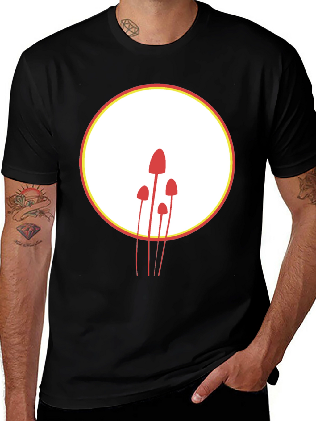 Mushroom Graphic T-Shirt - Modern Minimalist Design