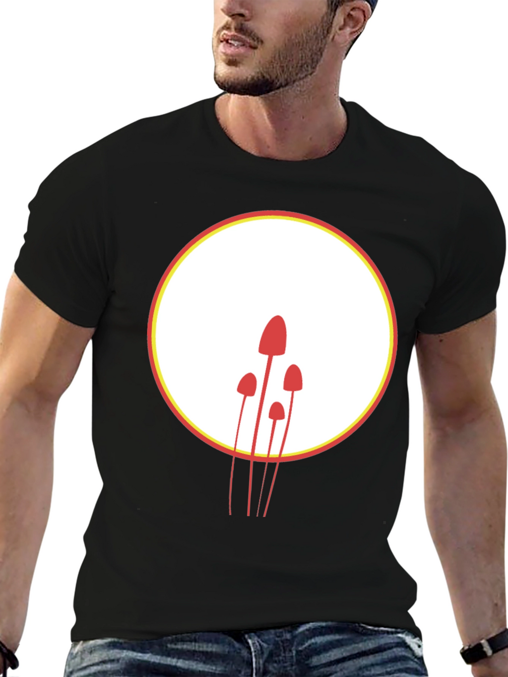 Mushroom Graphic T-Shirt - Modern Minimalist Design
