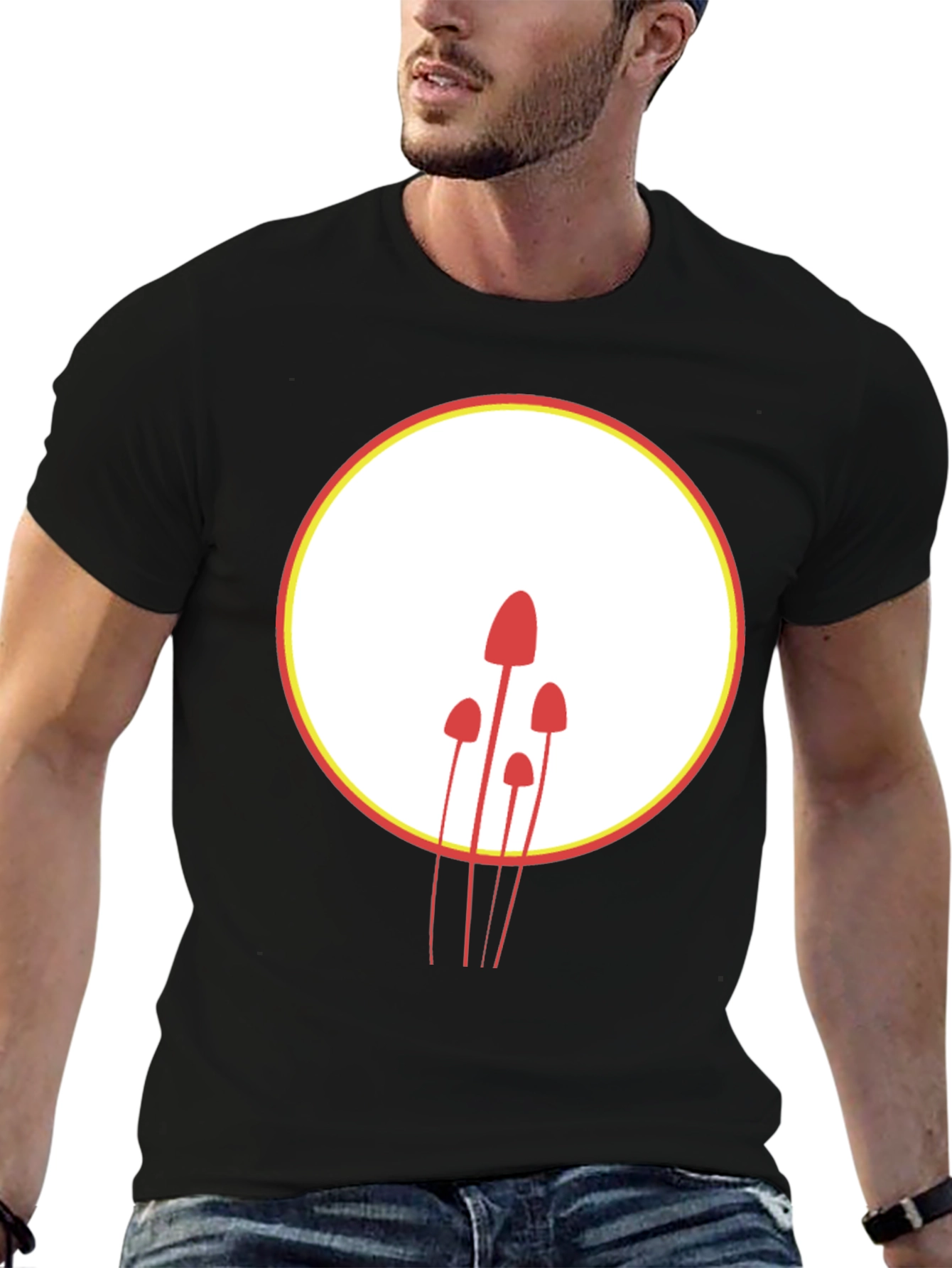 Mushroom Graphic T-Shirt - Modern Minimalist Design
