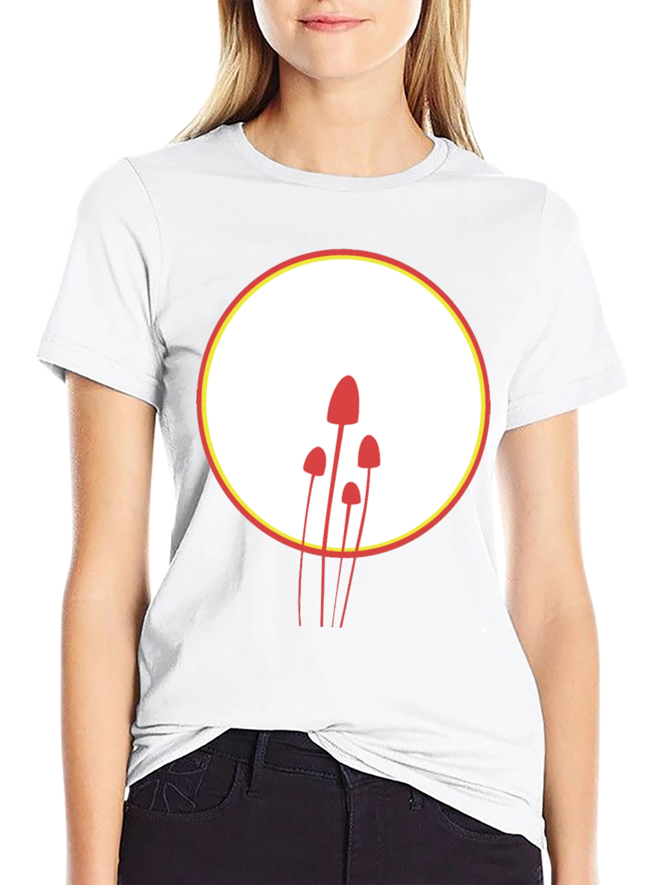 Mushroom Graphic T-Shirt - Modern Minimalist Design