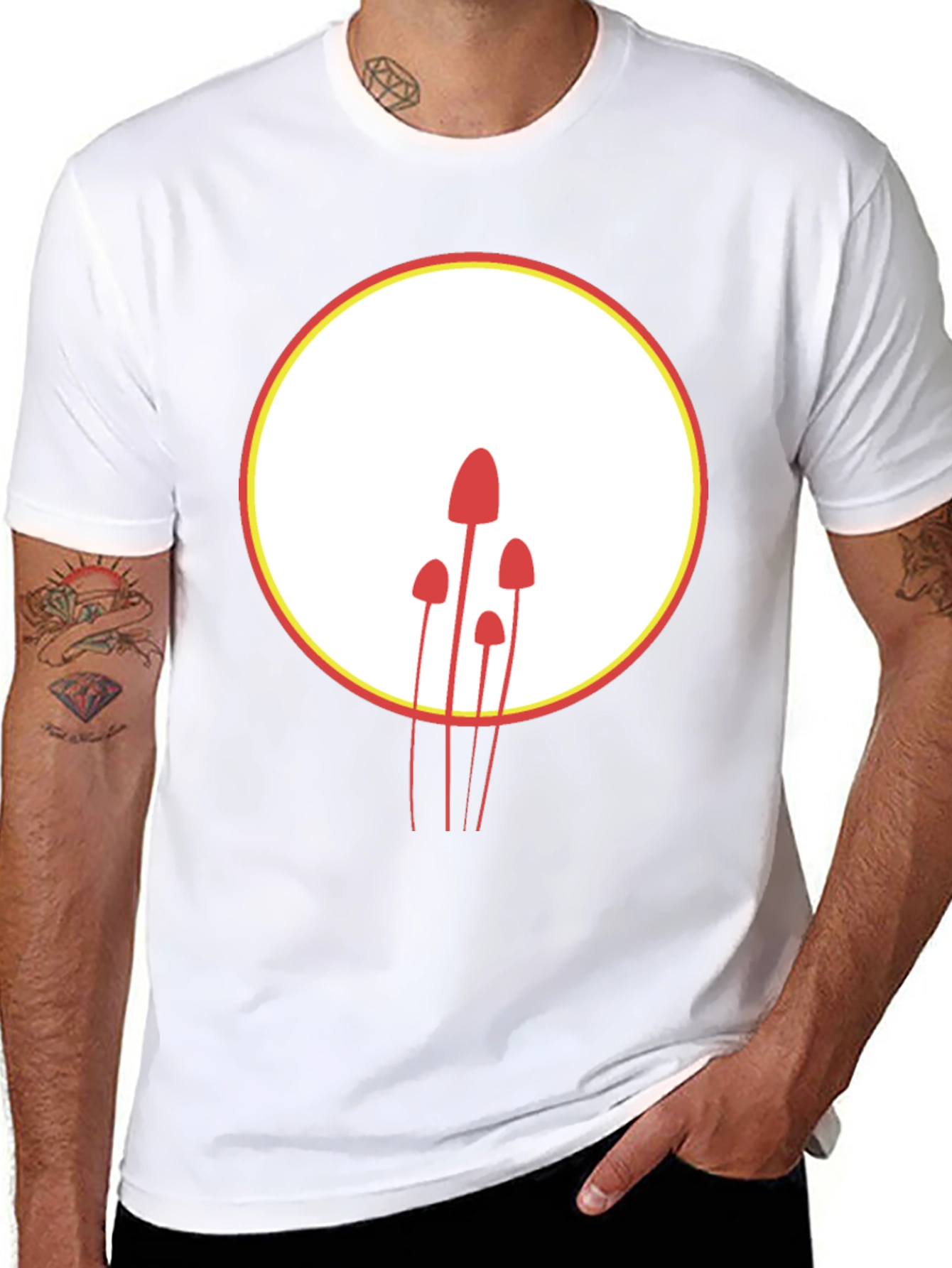 Mushroom Graphic T-Shirt - Modern Minimalist Design