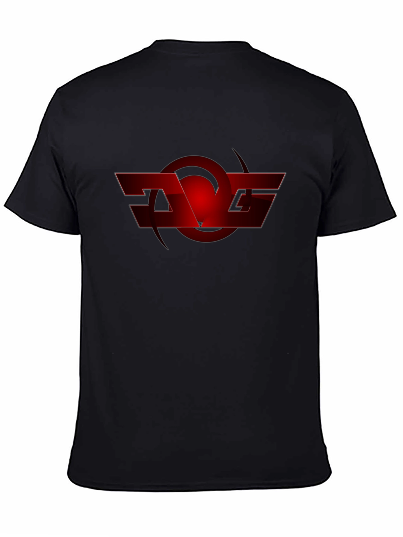 Red Graphic Logo Black T-Shirt