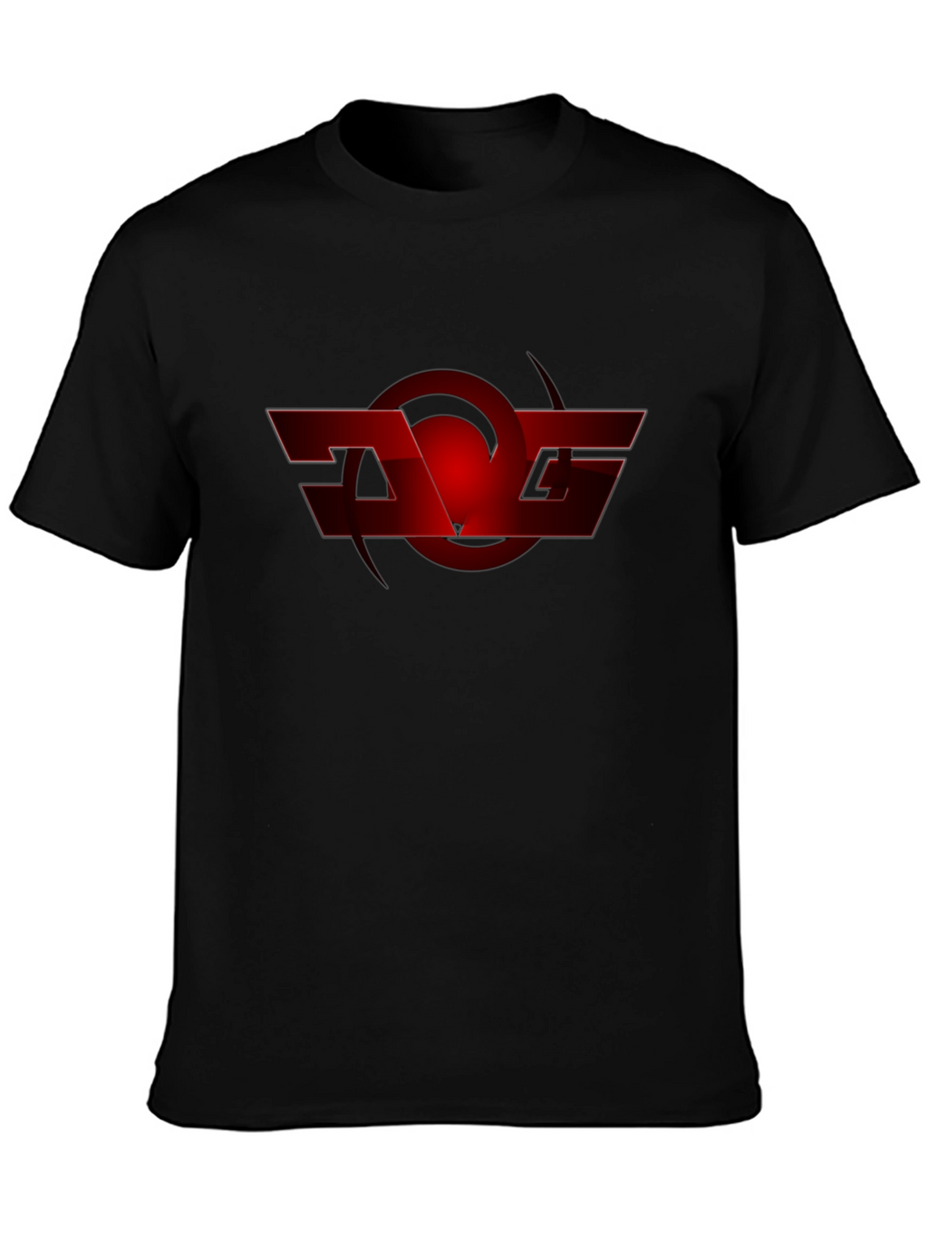 Red Graphic Logo Black T-Shirt