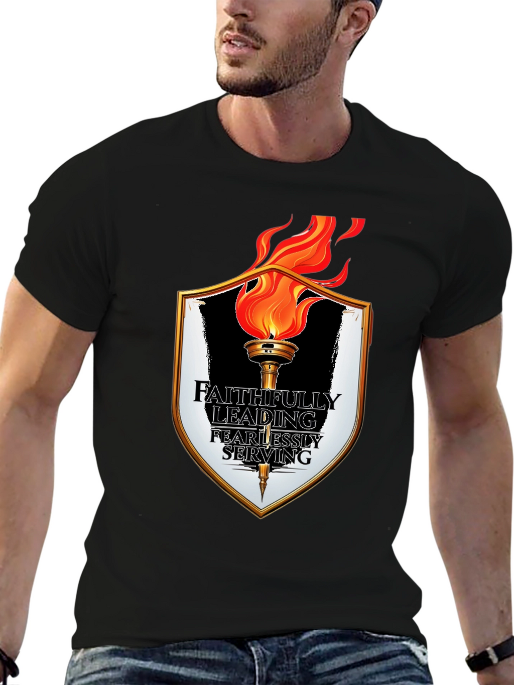 Faithfully Leading T-Shirt - Black