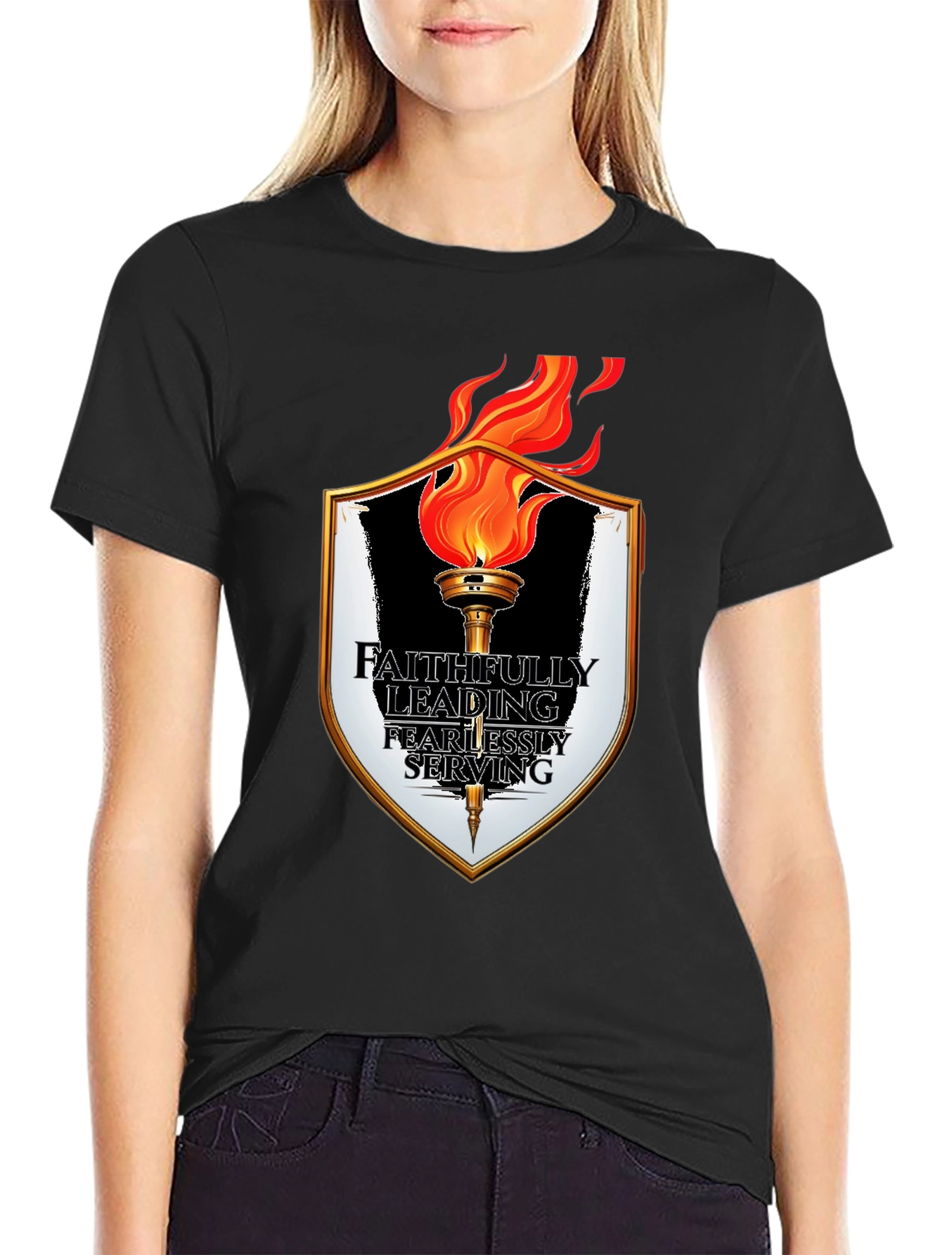 Faithfully Leading T-Shirt - Black