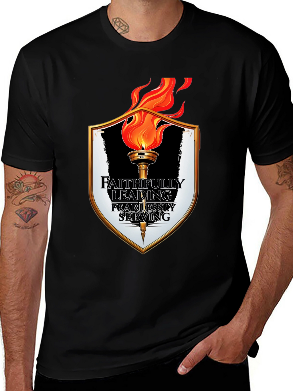 Faithfully Leading T-Shirt - Black