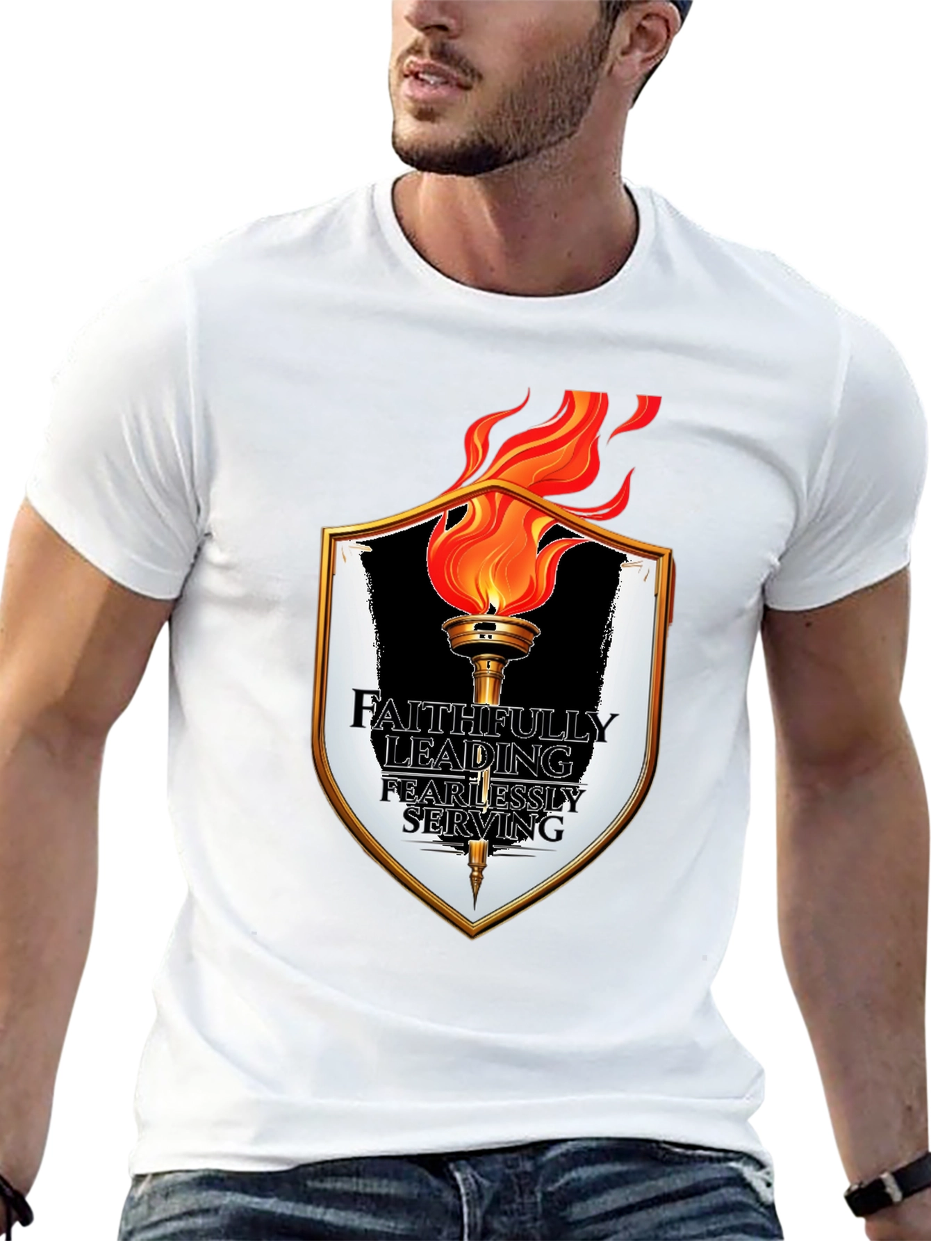 Faithfully Leading T-Shirt - Black