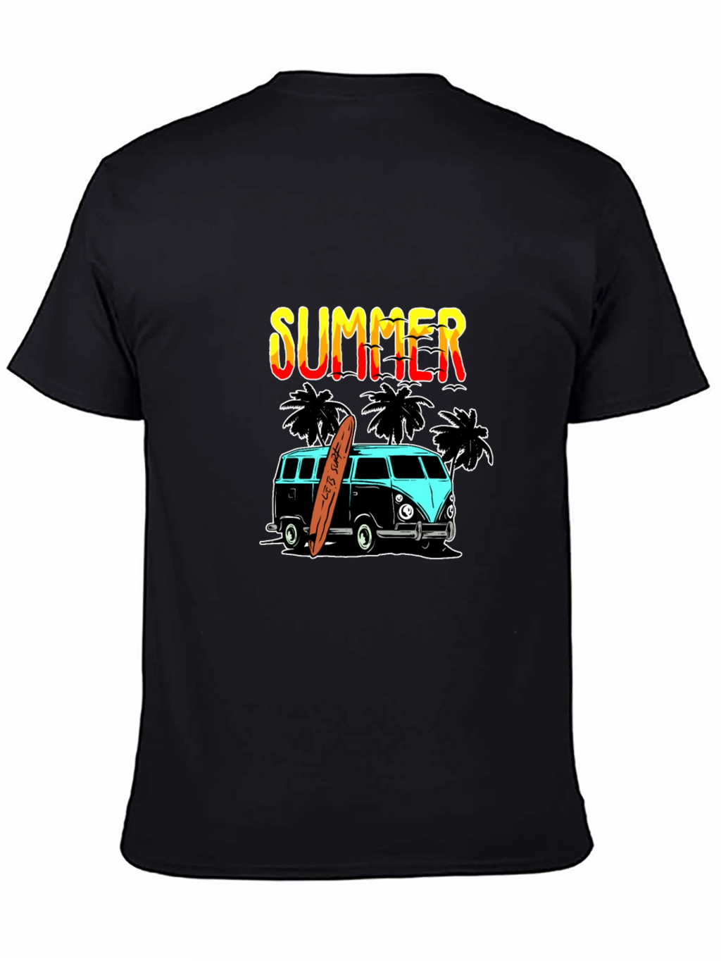 Summer Surf Van Graphic Tee - Black