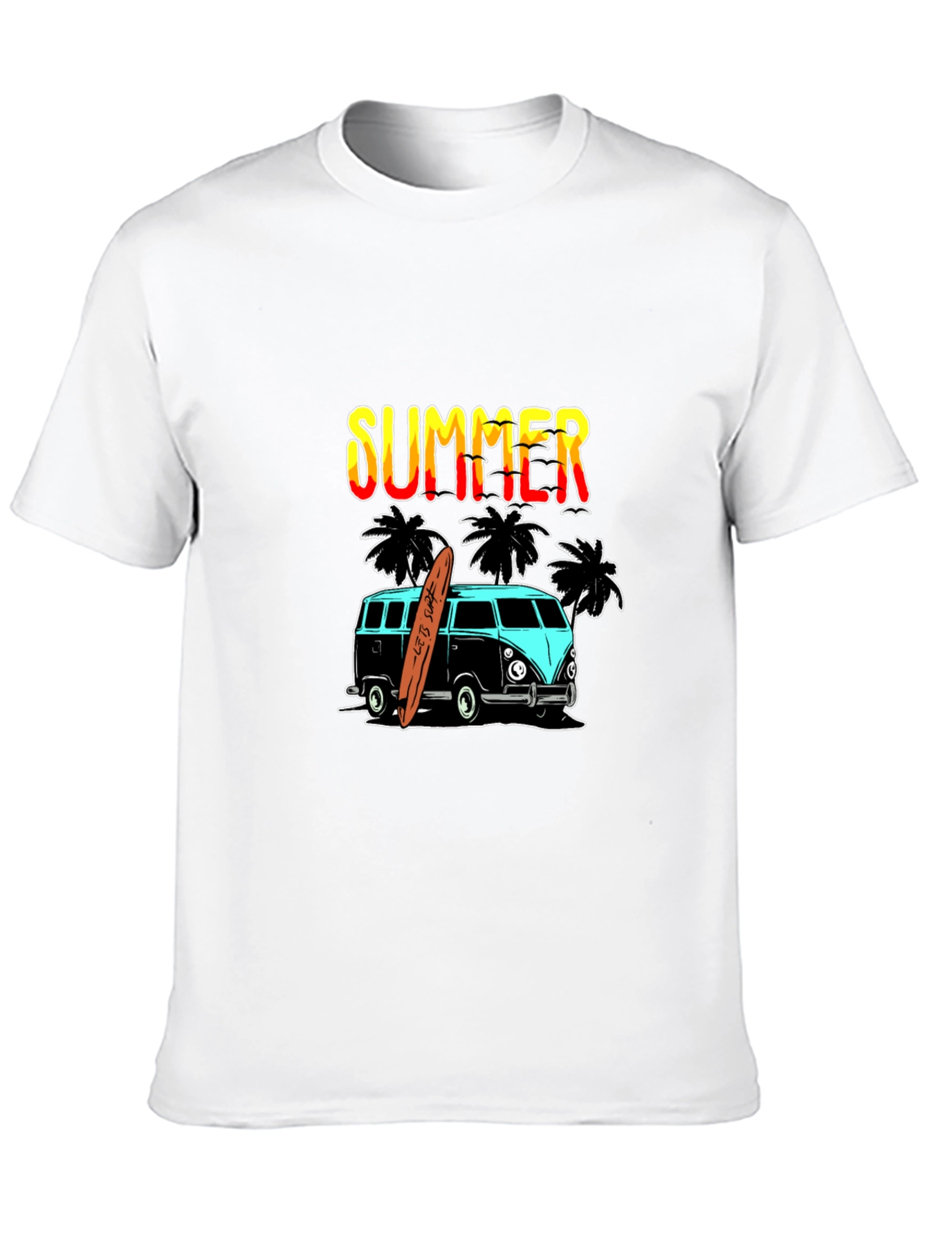 Summer Surf Van Graphic Tee - Black