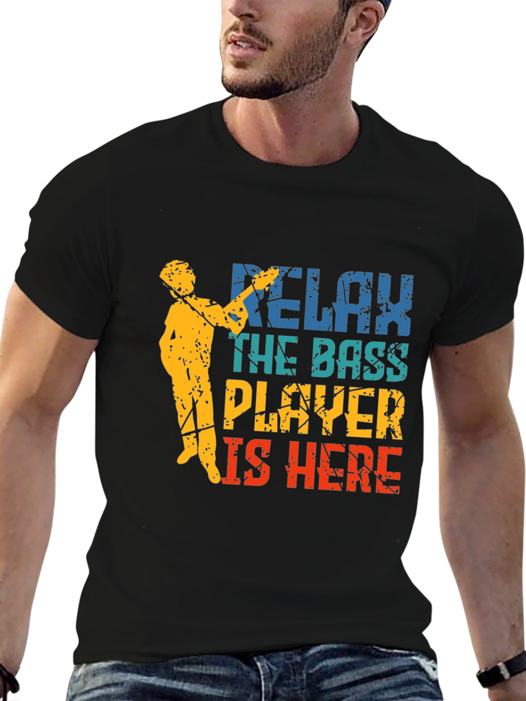 Relax The Bass Player Is Here Graphic T-Shirt
