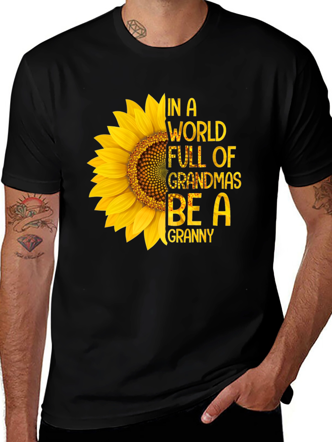 Sunflower Granny Tee - In a World Full of Grandmas