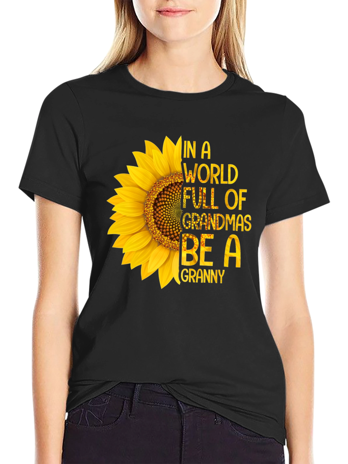 Sunflower Granny Tee - In a World Full of Grandmas
