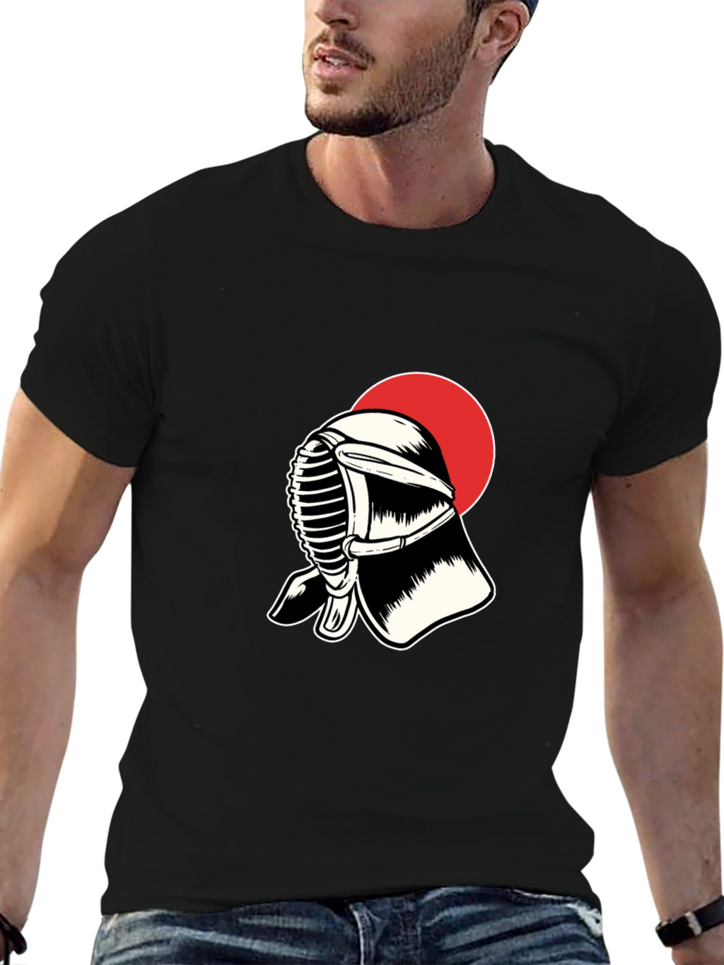 Kendo Mask T-Shirt: Japanese Martial Arts Apparel