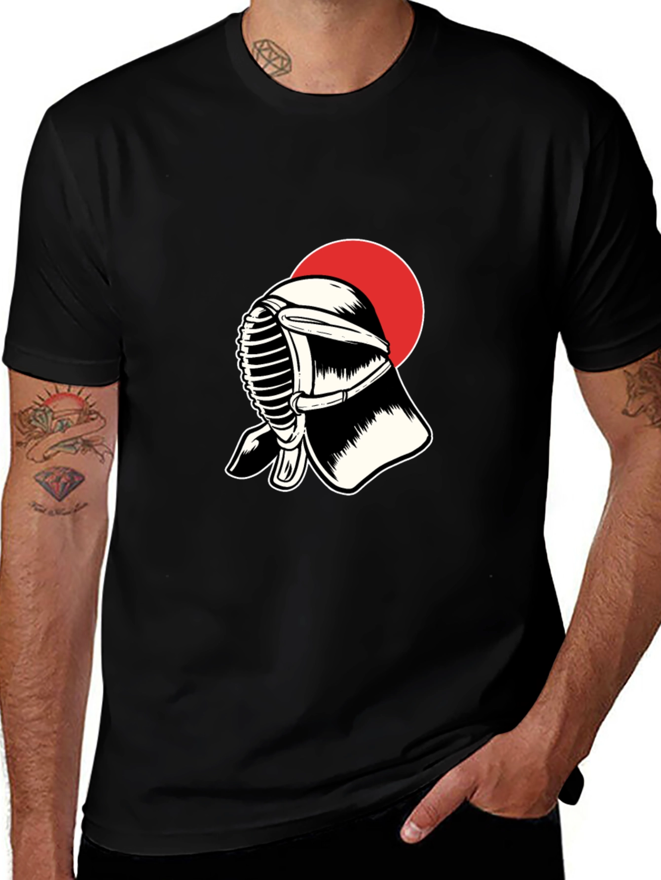 Kendo Mask T-Shirt: Japanese Martial Arts Apparel