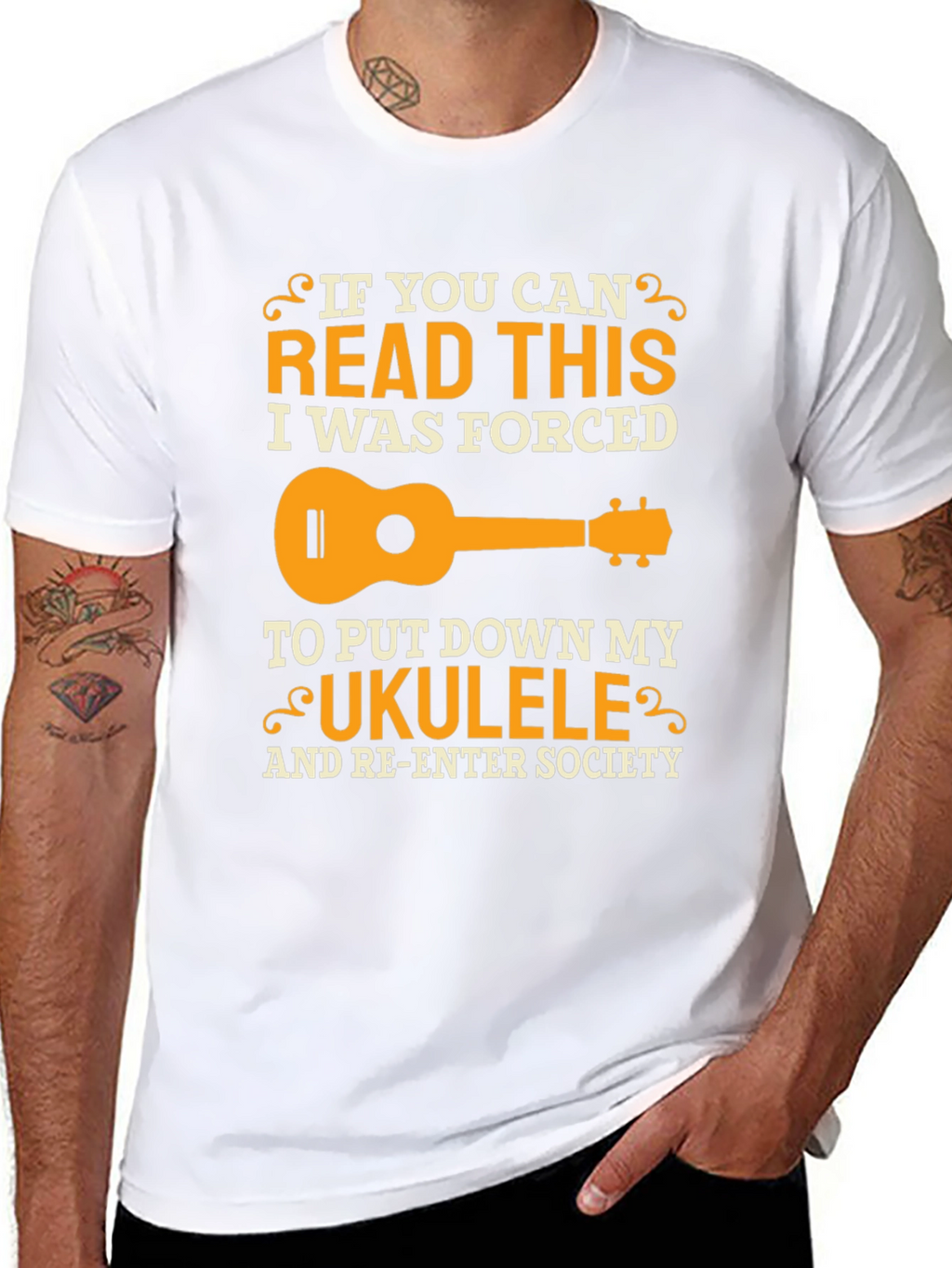 Ukulele Forced to Re-Enter Society T-Shirt