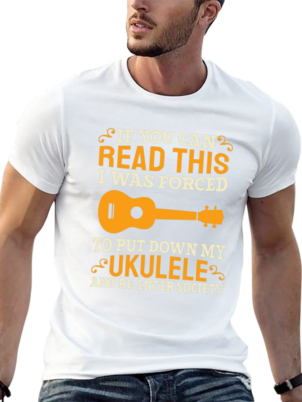 Ukulele Forced to Re-Enter Society T-Shirt