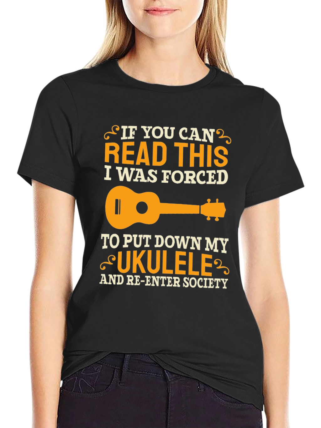 Ukulele Forced to Re-Enter Society T-Shirt