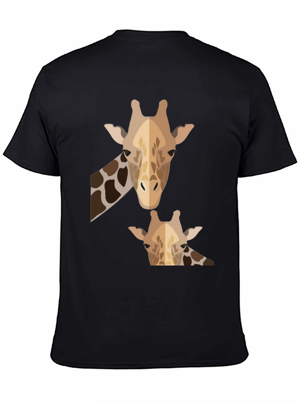 Giraffe Graphic Tee - Mens Black Crew Neck