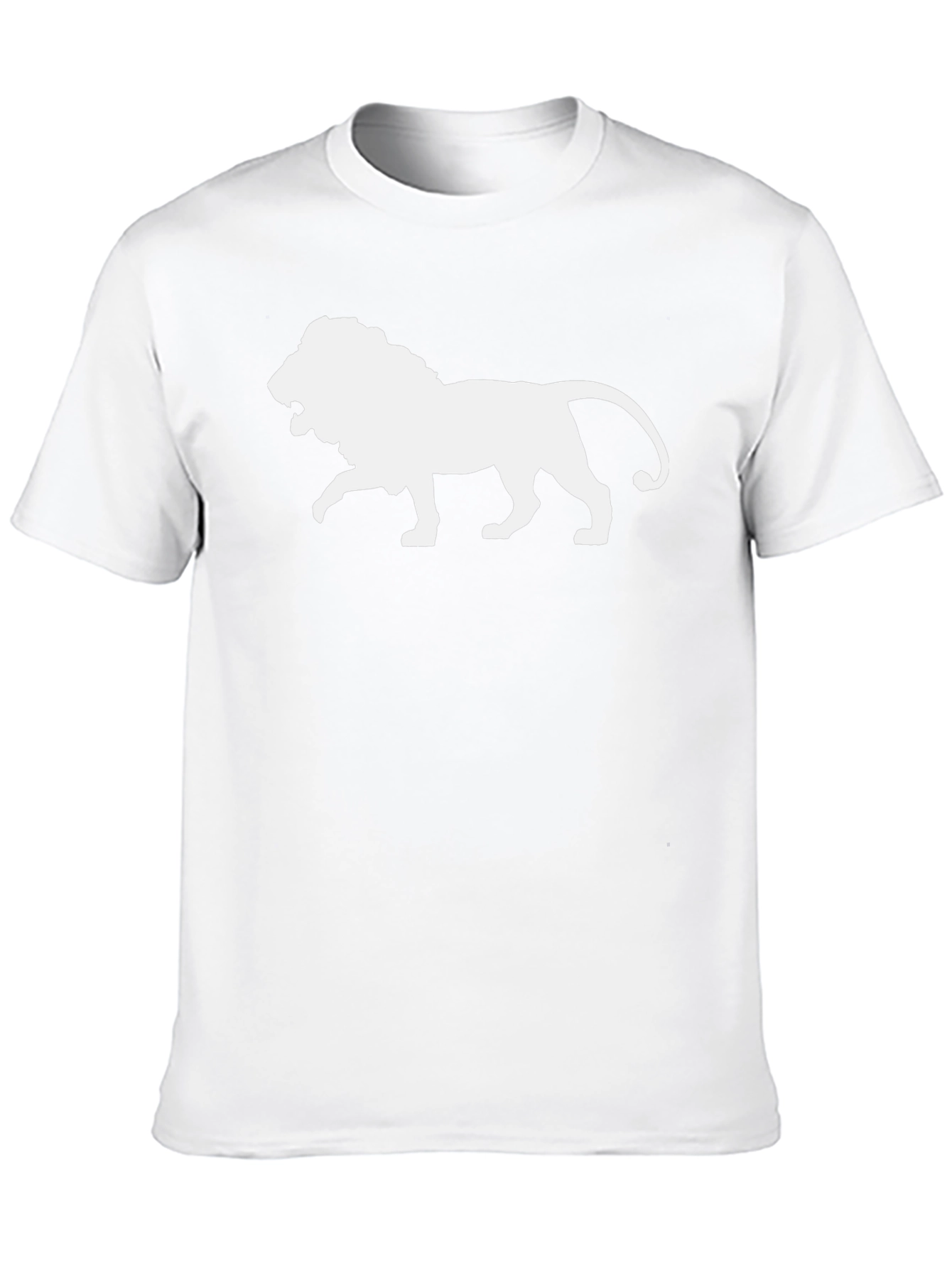 Lion Graphic Tee - Bold Black Cotton T-Shirt