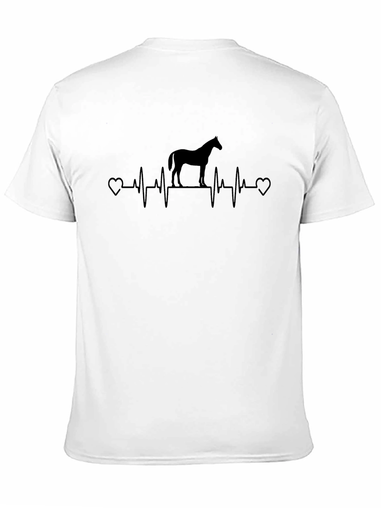 Horse Lover Heartbeat T-Shirt - Equestrian Style