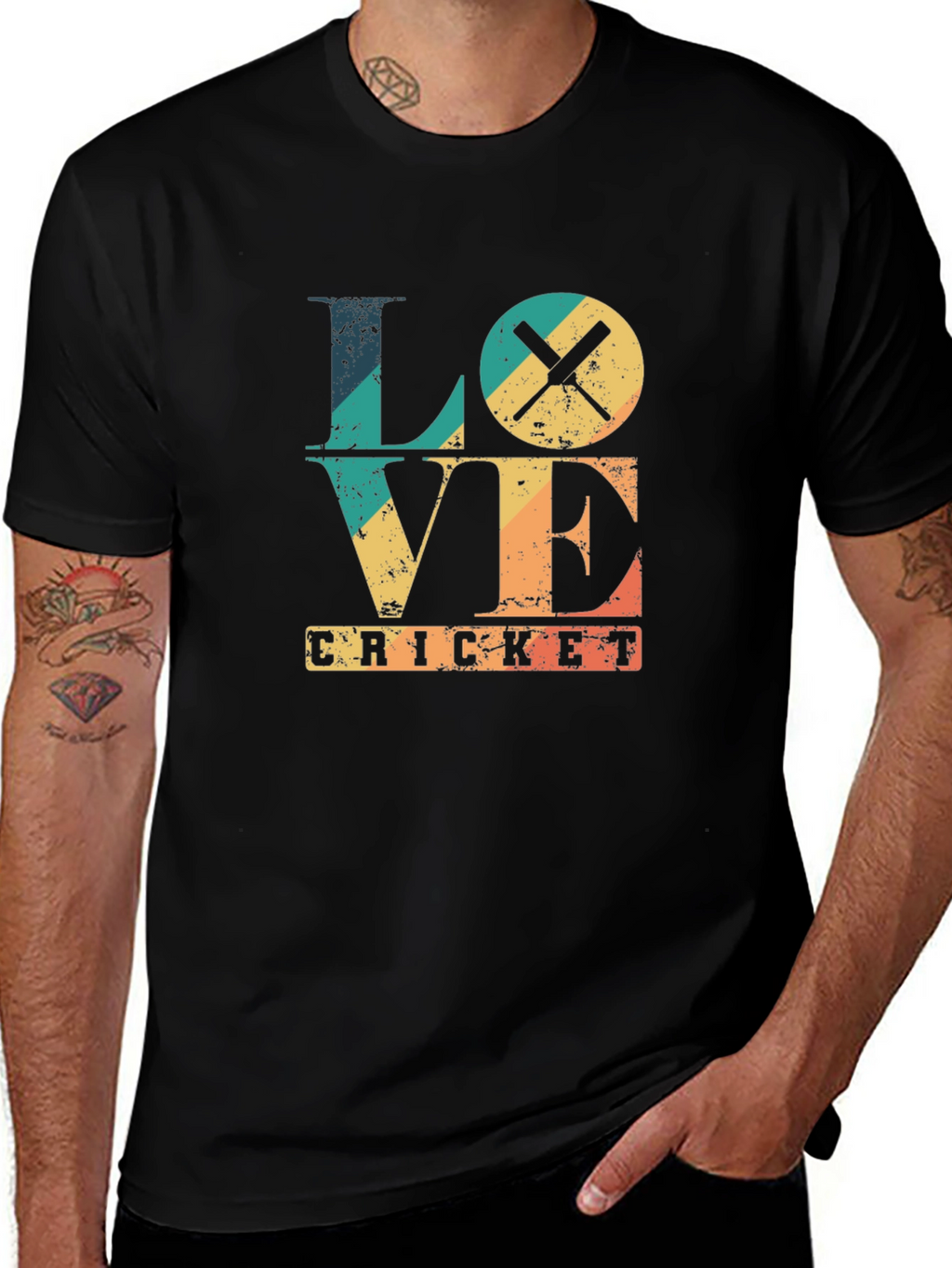 Love Cricket Graphic T-Shirt - Sport Fan Apparel