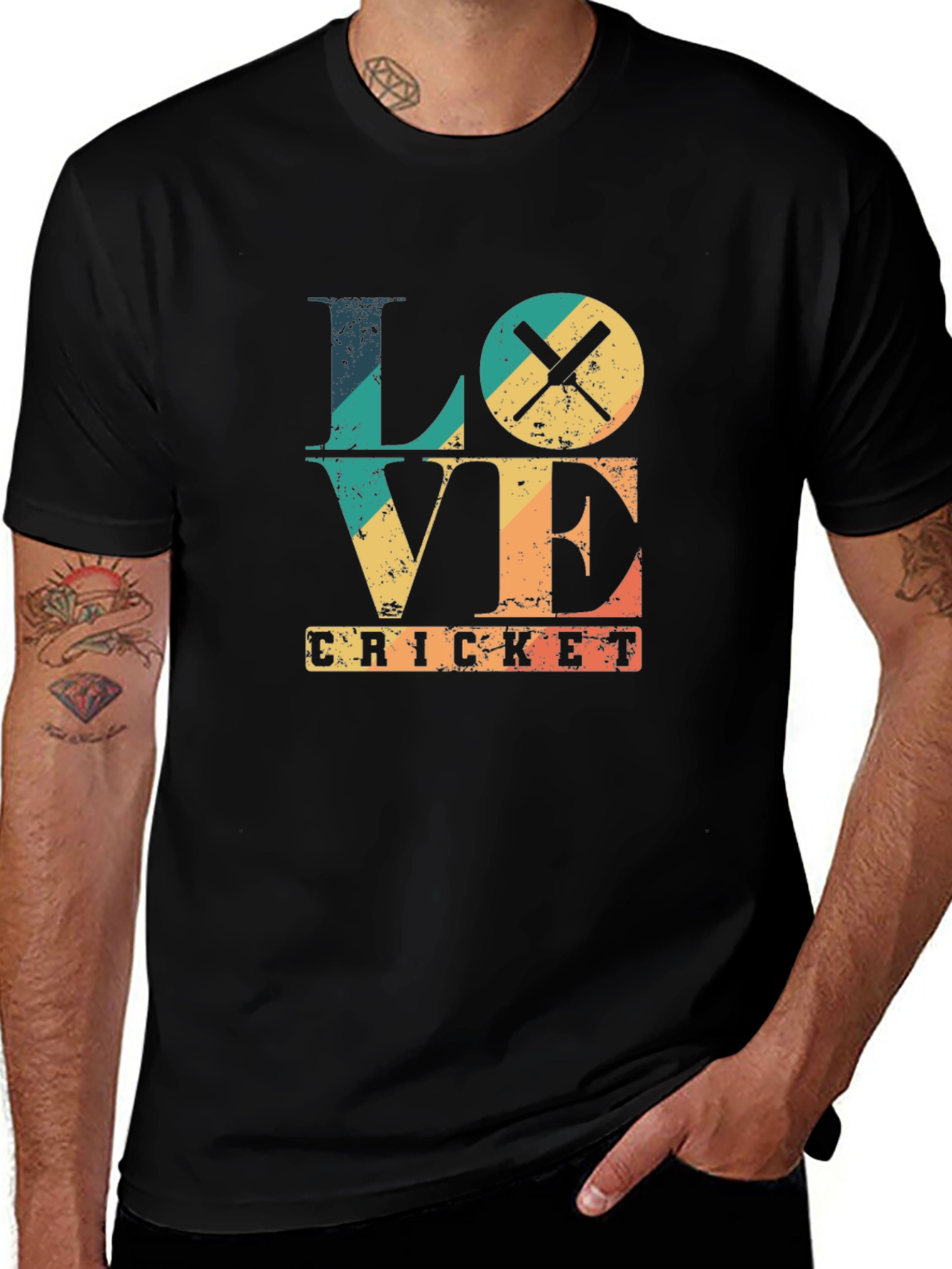 Love Cricket Graphic T-Shirt - Sport Fan Apparel