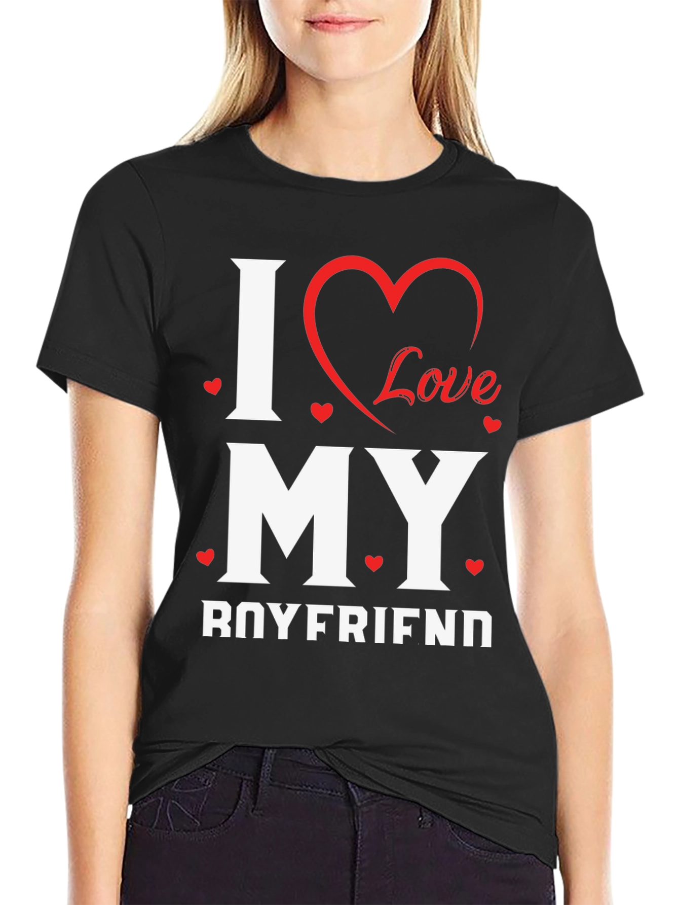 I Love My Boyfriend T-Shirt - Cute Valentines Day Gift