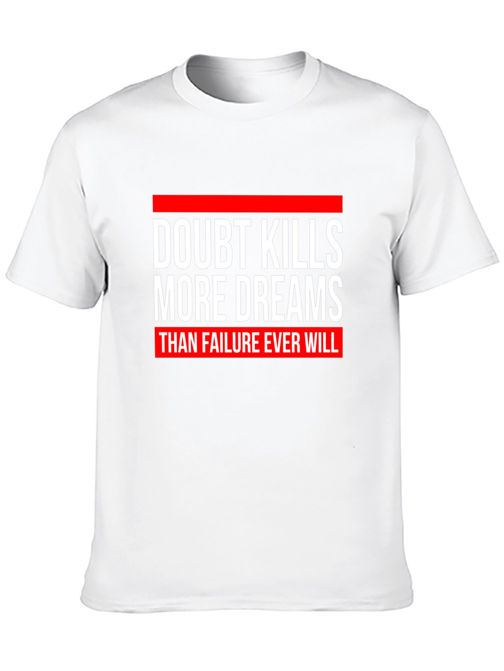 Doubt Kills Dreams Graphic Tee - Motivational Black T-Shirt