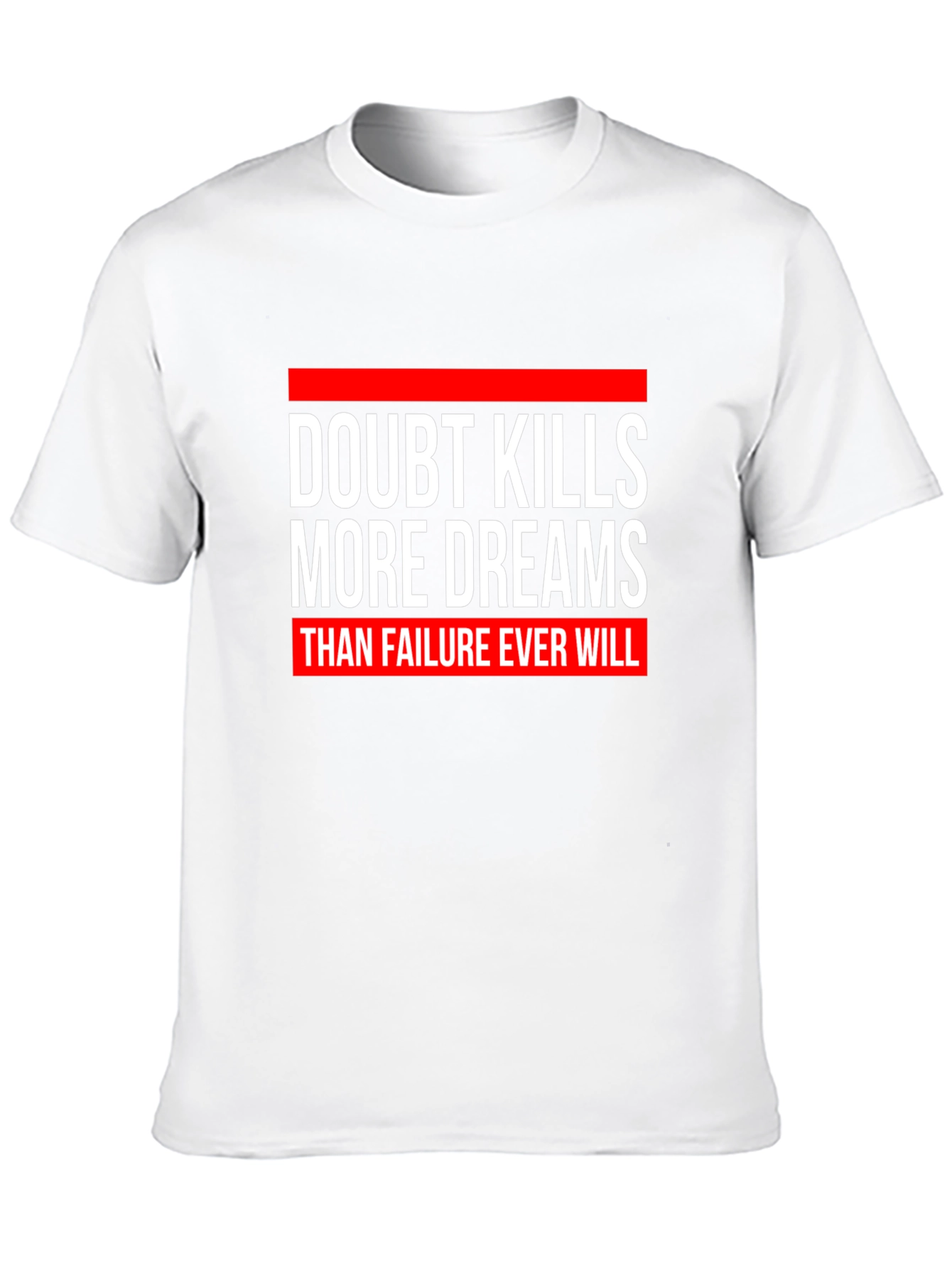 Doubt Kills Dreams Graphic Tee - Motivational Black T-Shirt