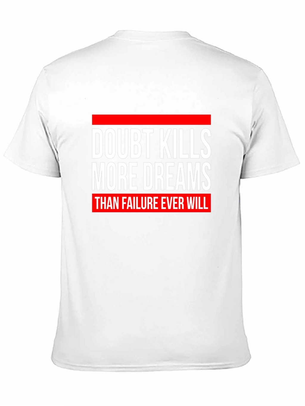 Doubt Kills Dreams Graphic Tee - Motivational Black T-Shirt