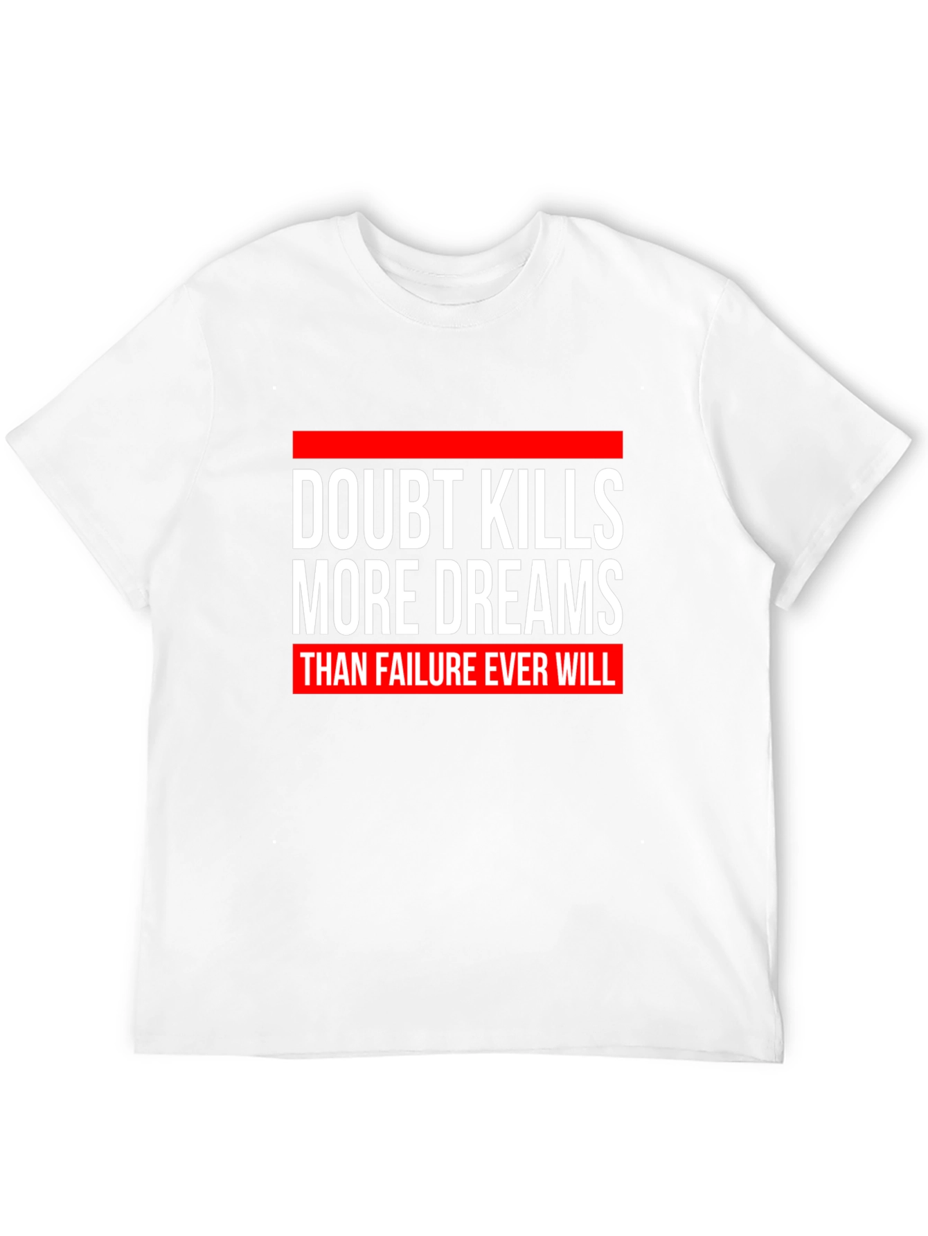 Doubt Kills Dreams Graphic Tee - Motivational Black T-Shirt
