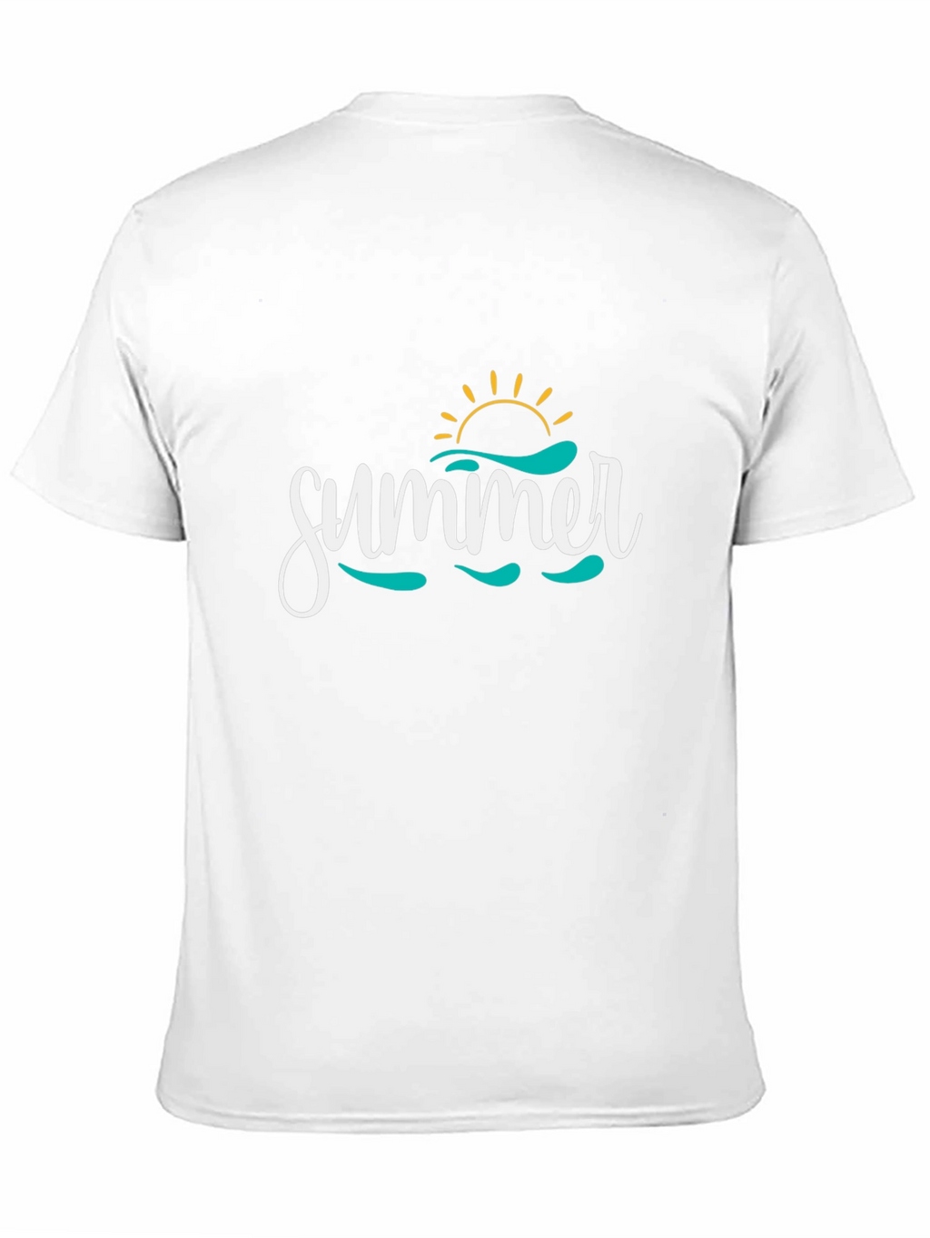 Summer Graphic Print Crew Neck T-Shirt