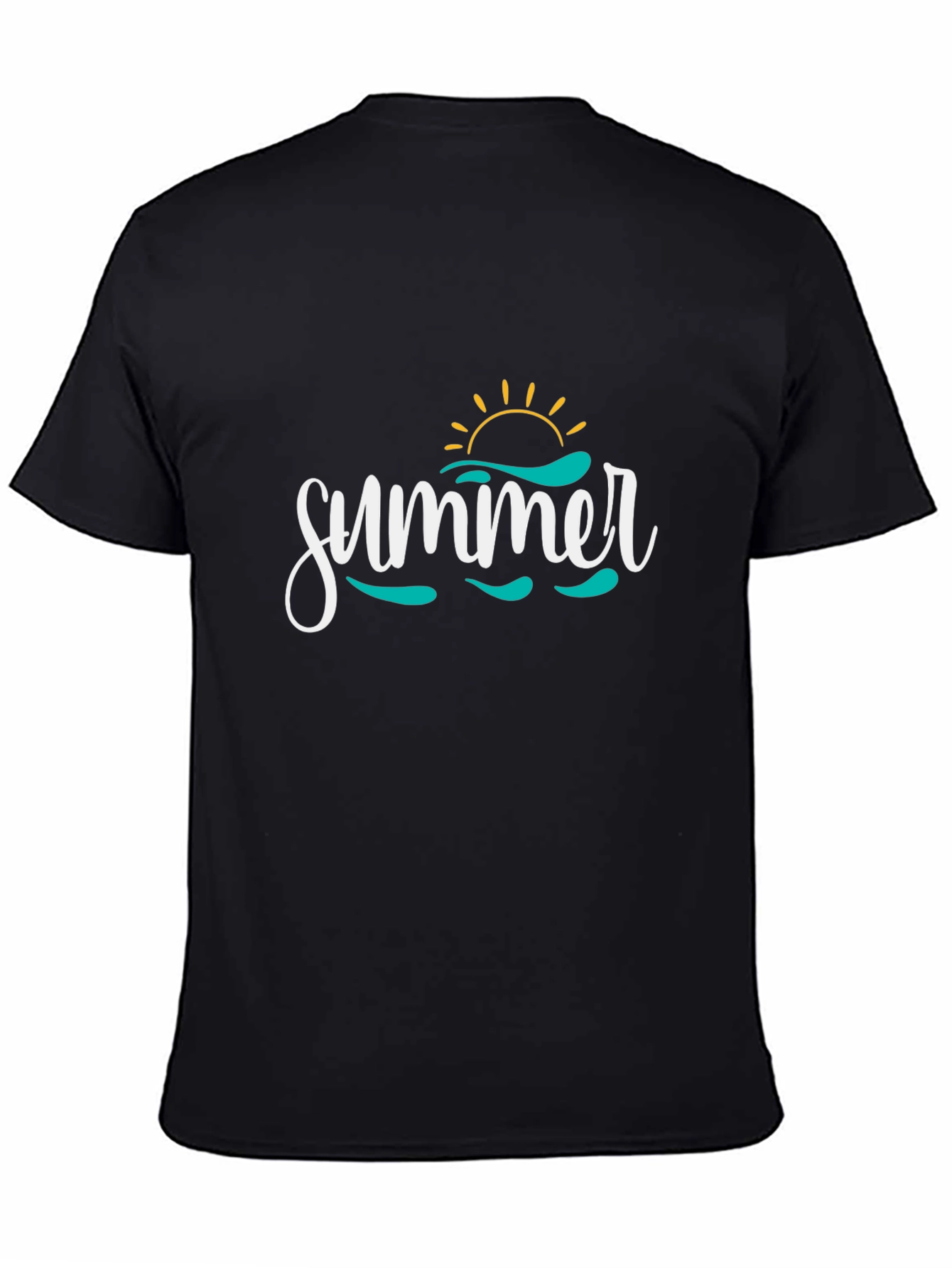 Summer Graphic Print Crew Neck T-Shirt